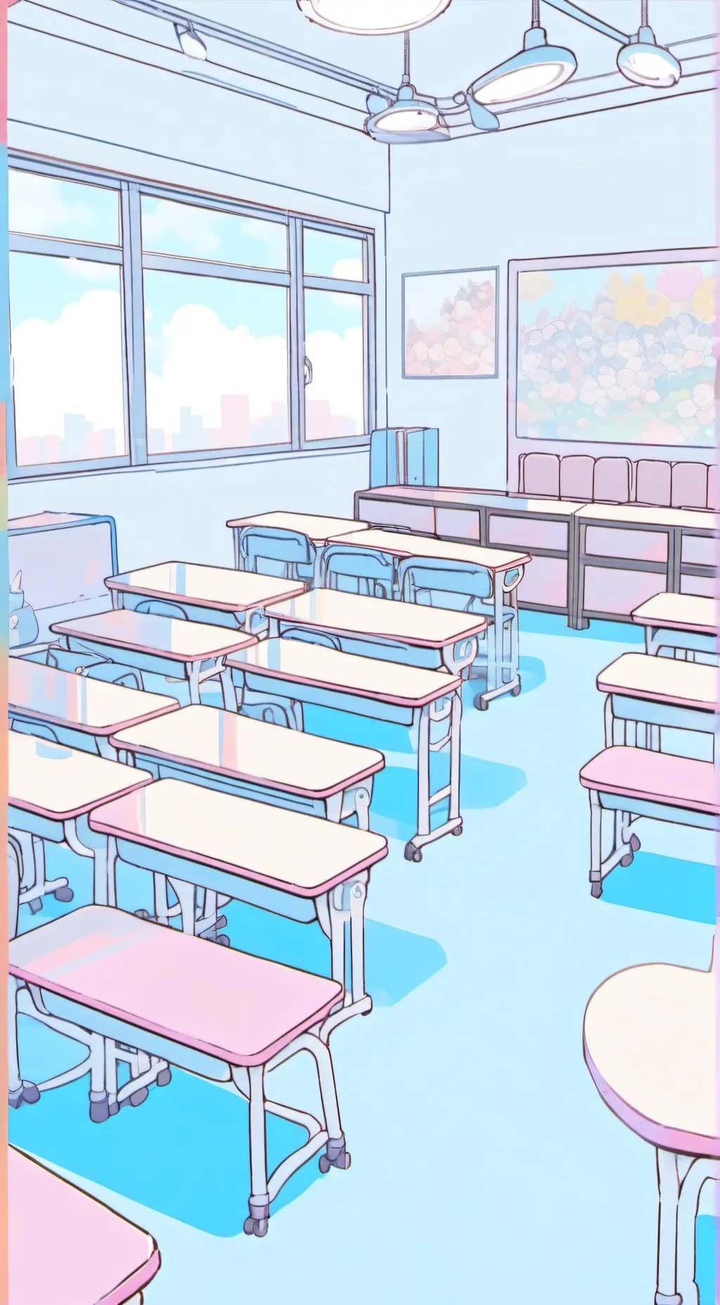 ai character: new school 🫠 background