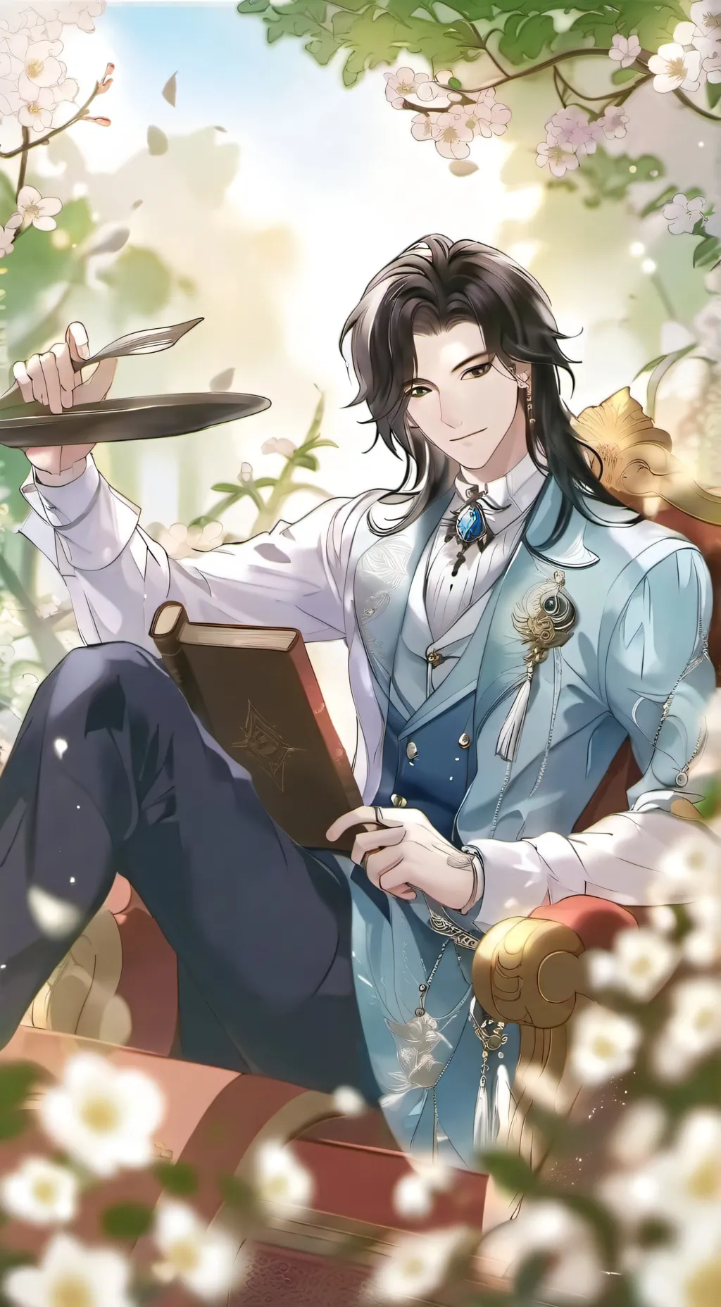 ai character: † Prince Albert † background