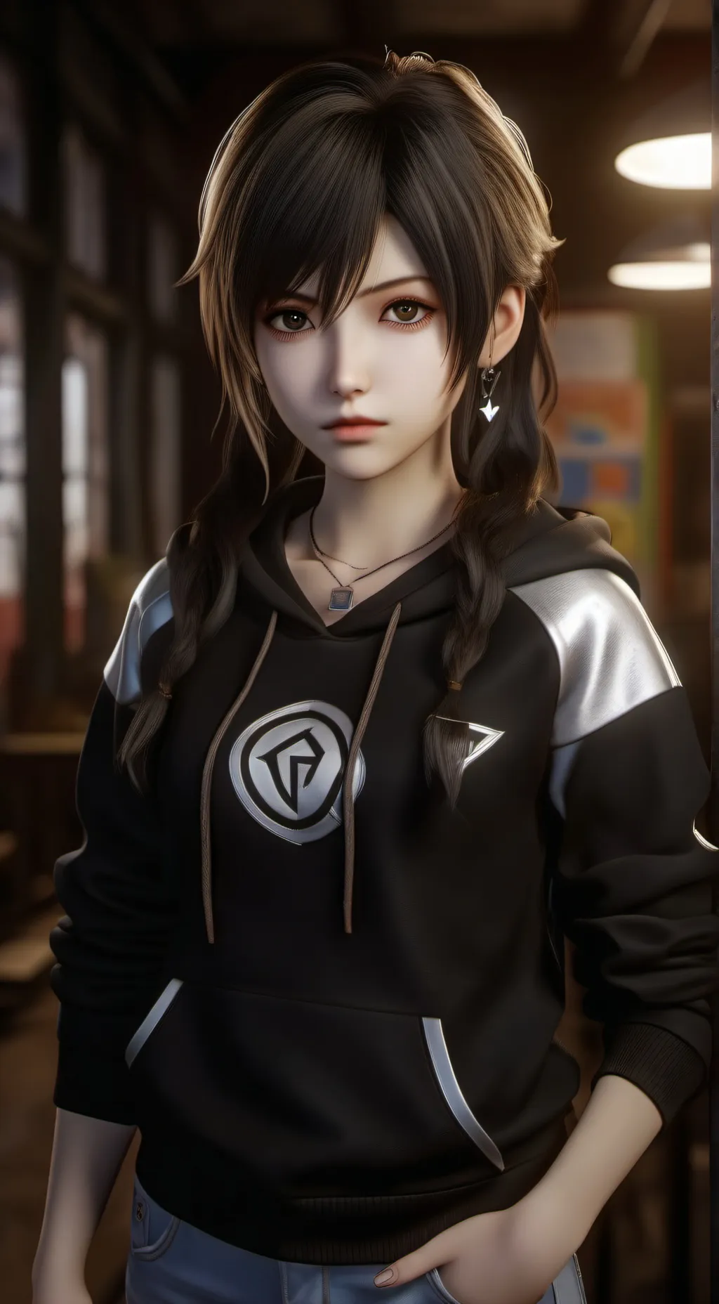 ai character: emily background