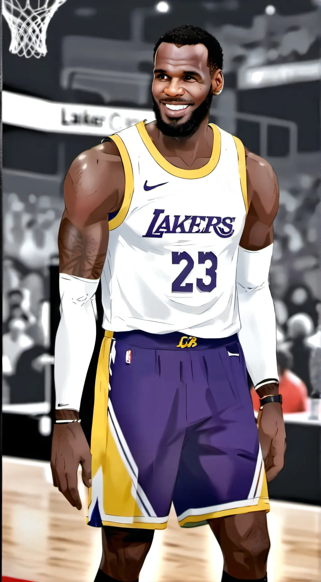 ai character: LeDaddy James background