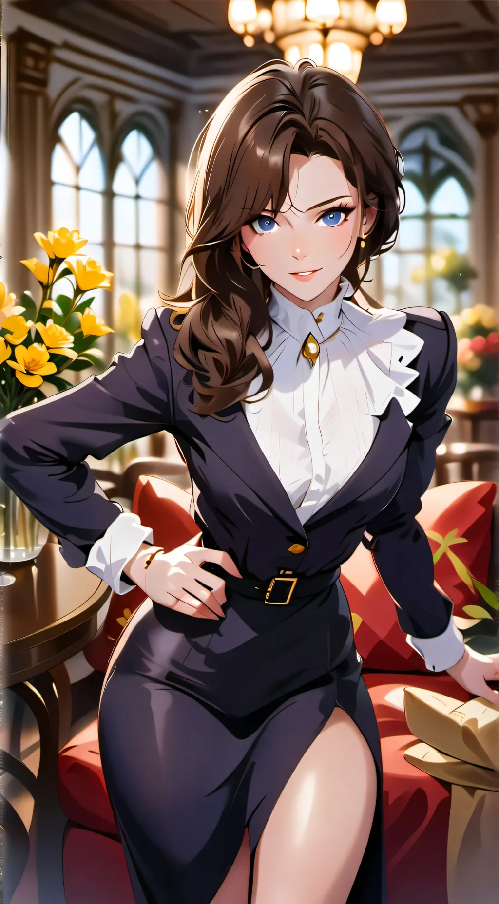 ai character: Lina Van der Linde background