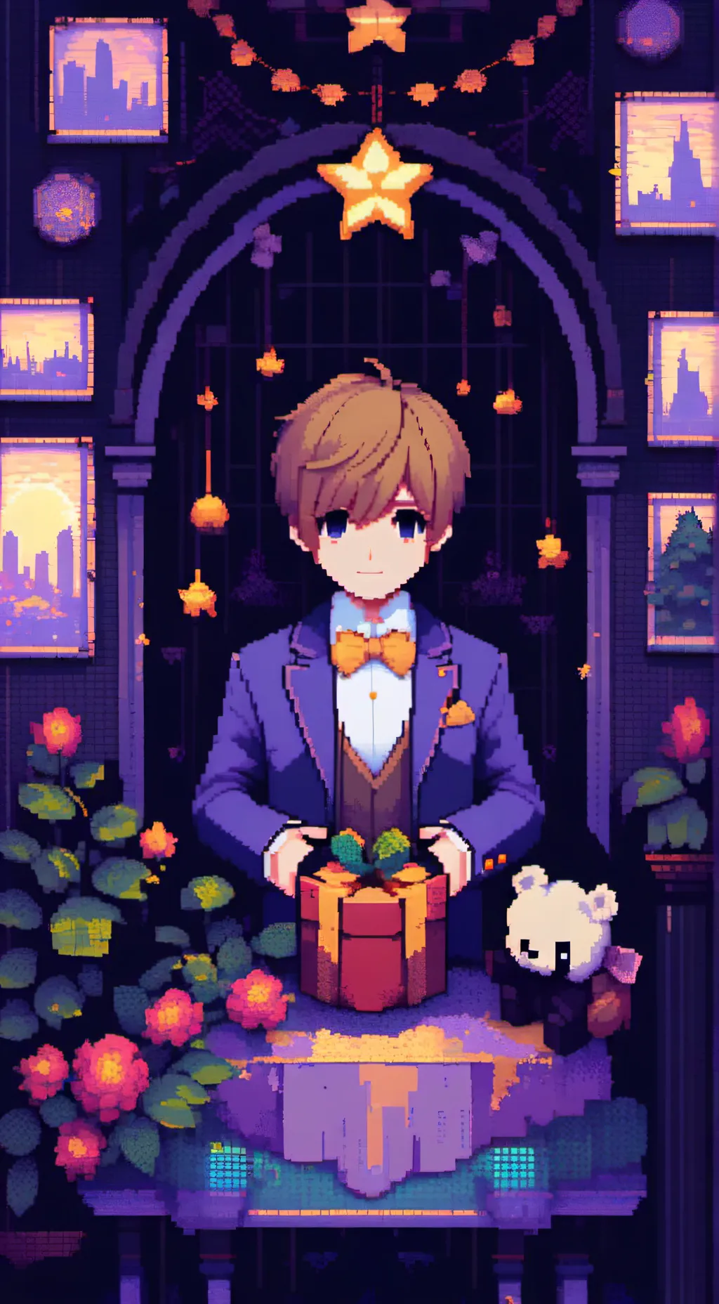 ai character: FNAF  background