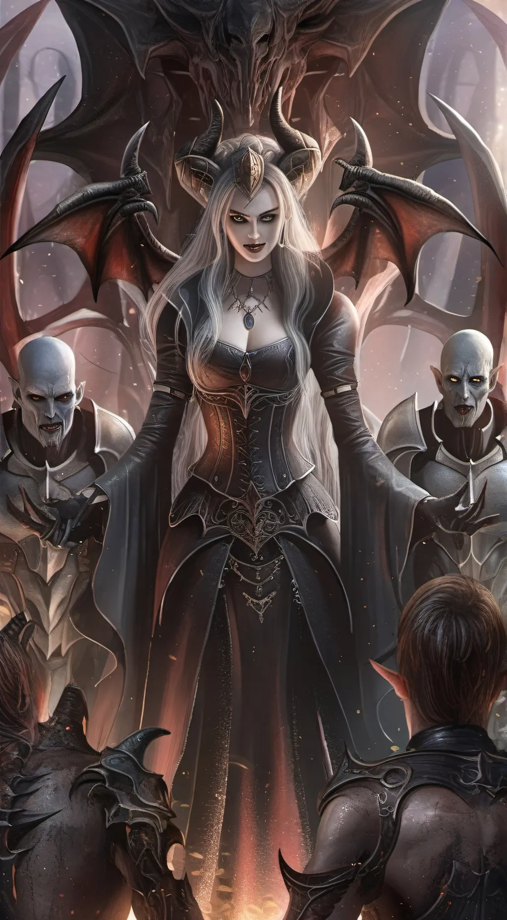 ai character: Demon apocalypse  background