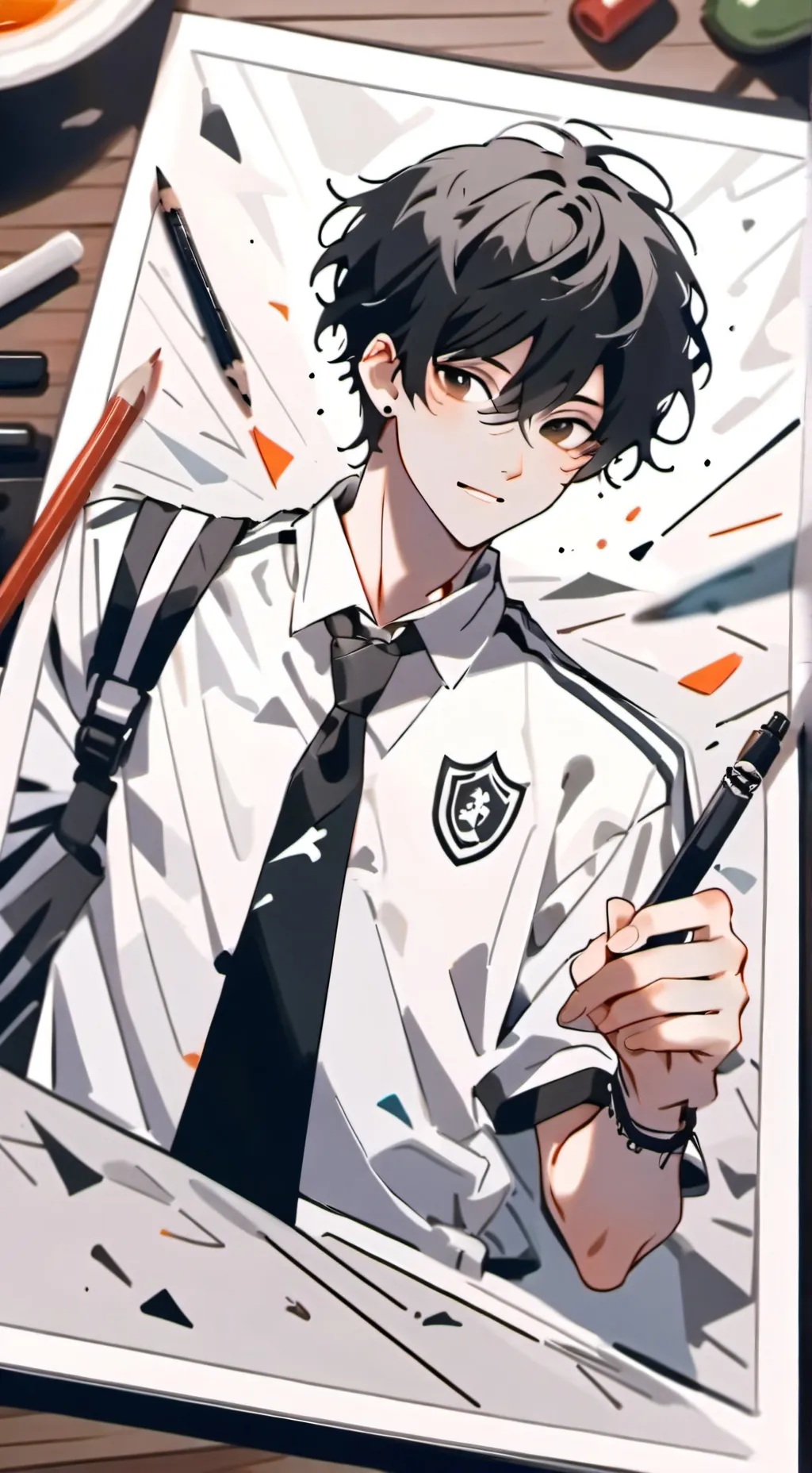 ai character: mat background