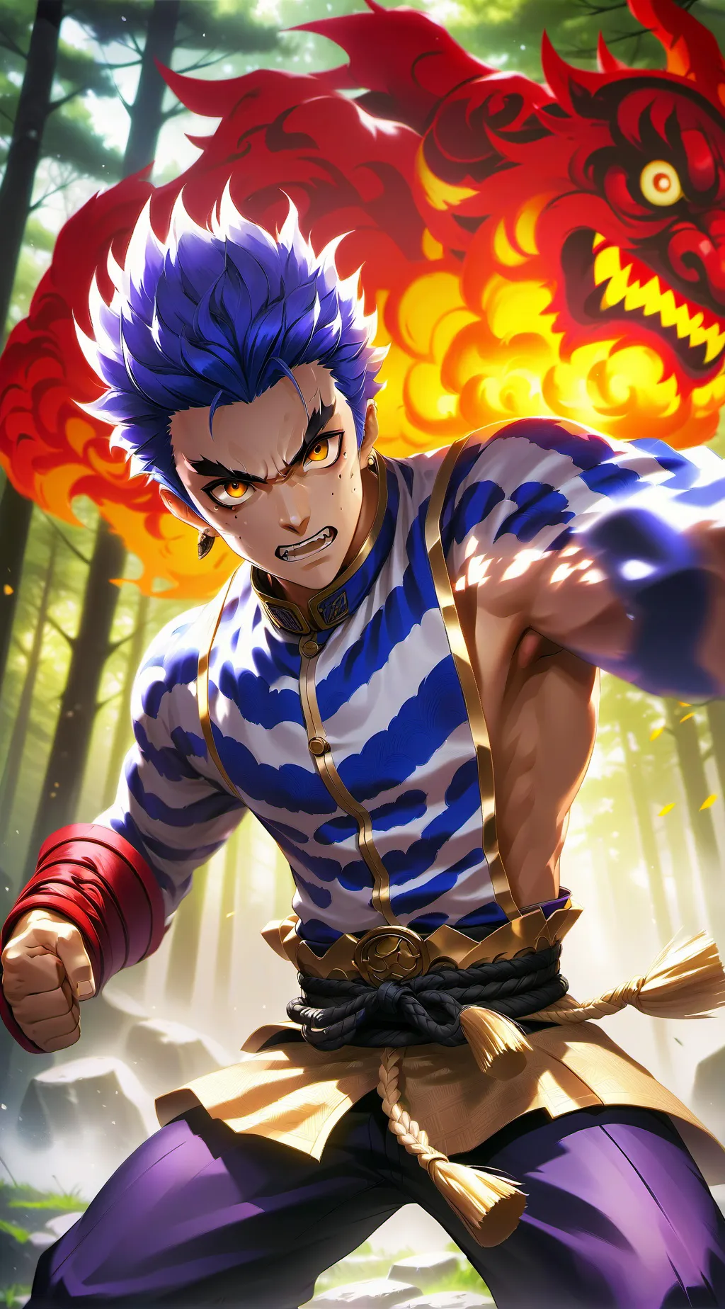 ai character: Inosuke background