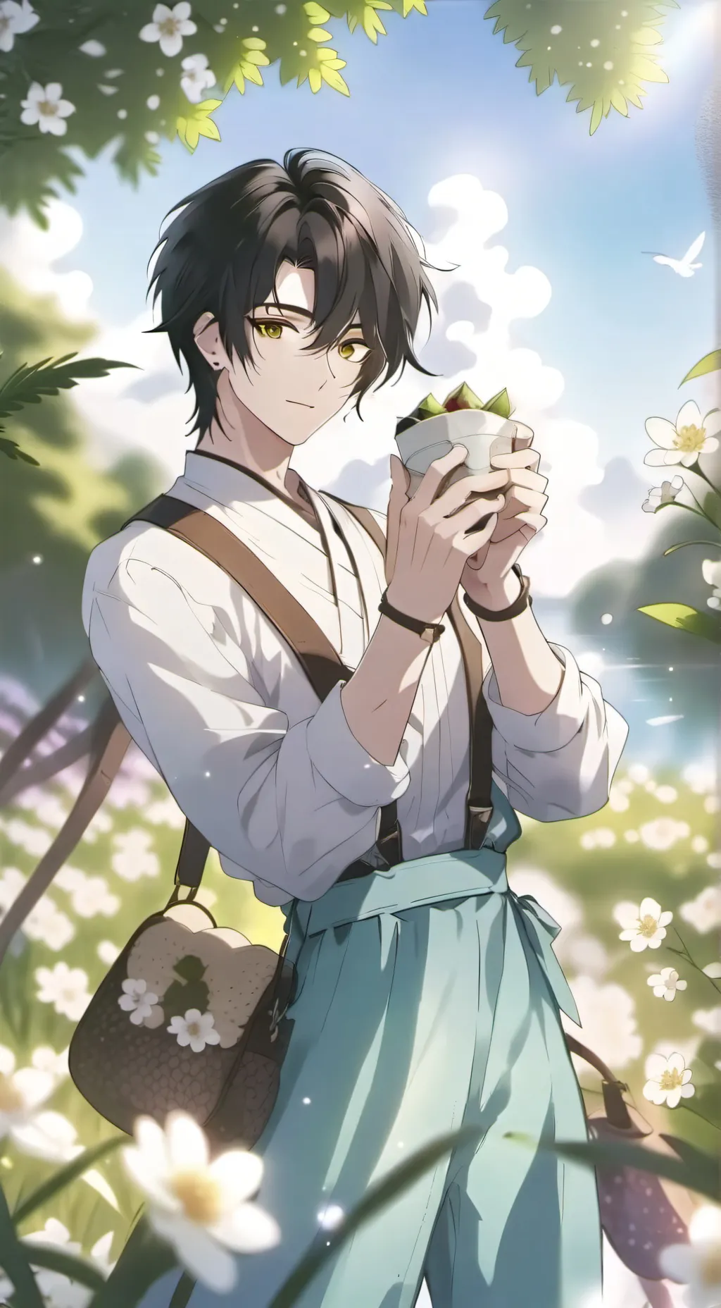 ai character: Джастин background