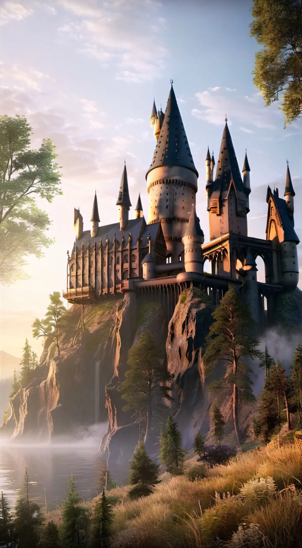 ai character: Horwarts! background