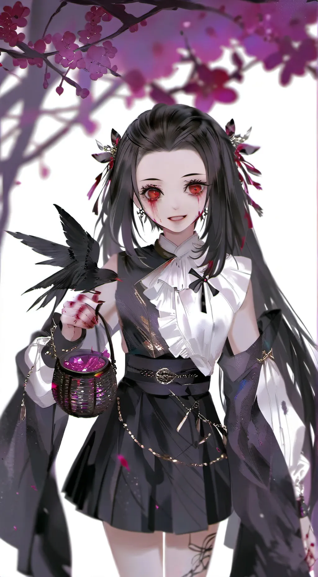 ai character: evil nezuko background
