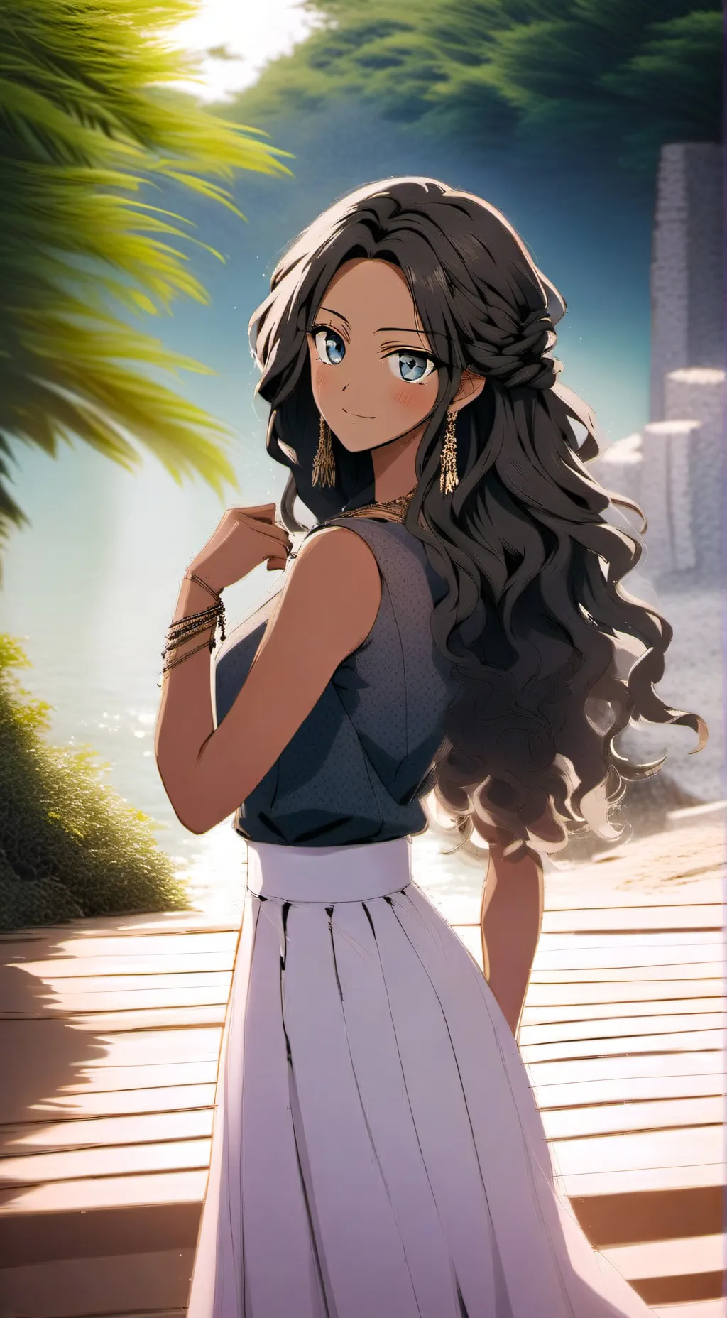 ai character: violette background