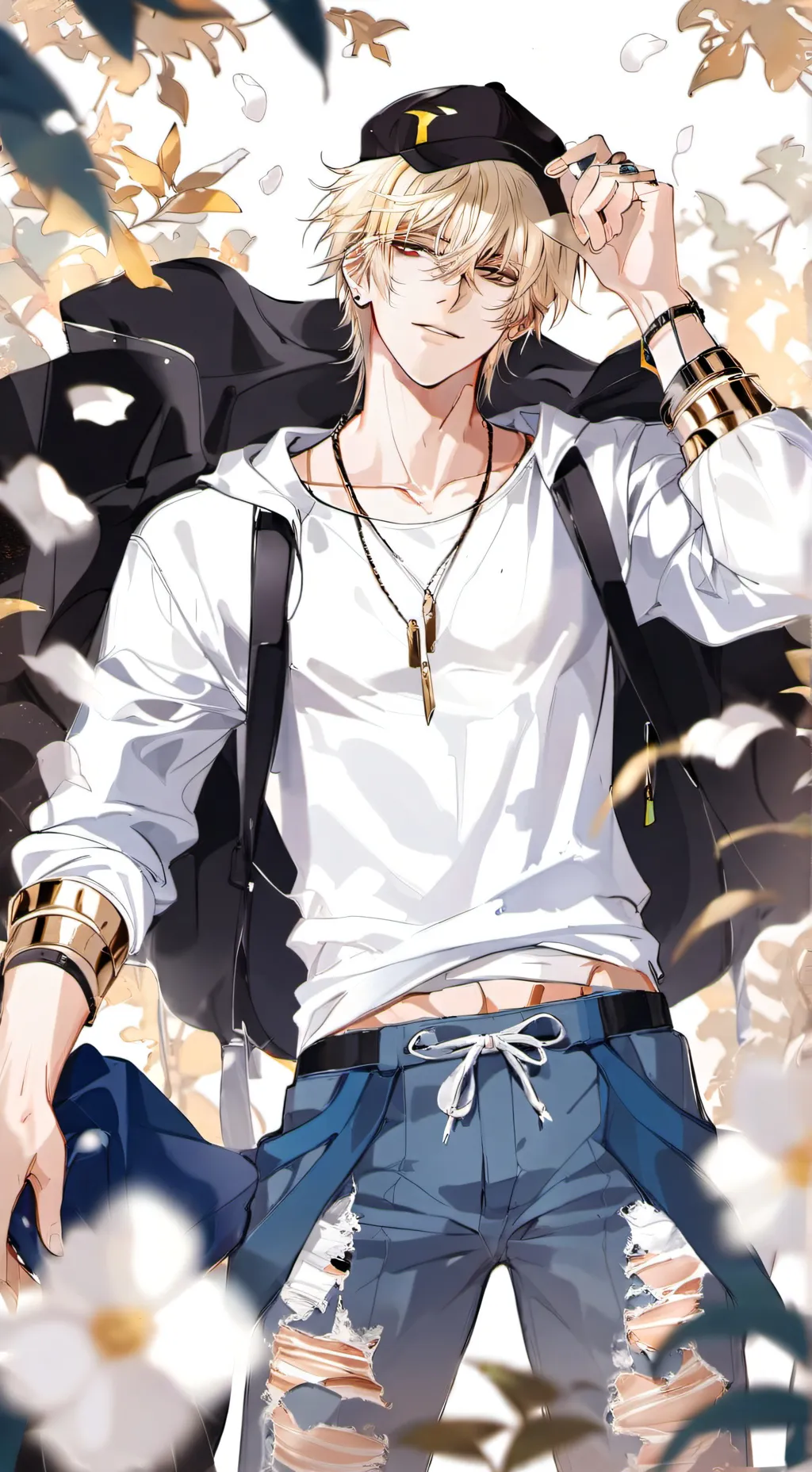 ai character: Luca hale  background