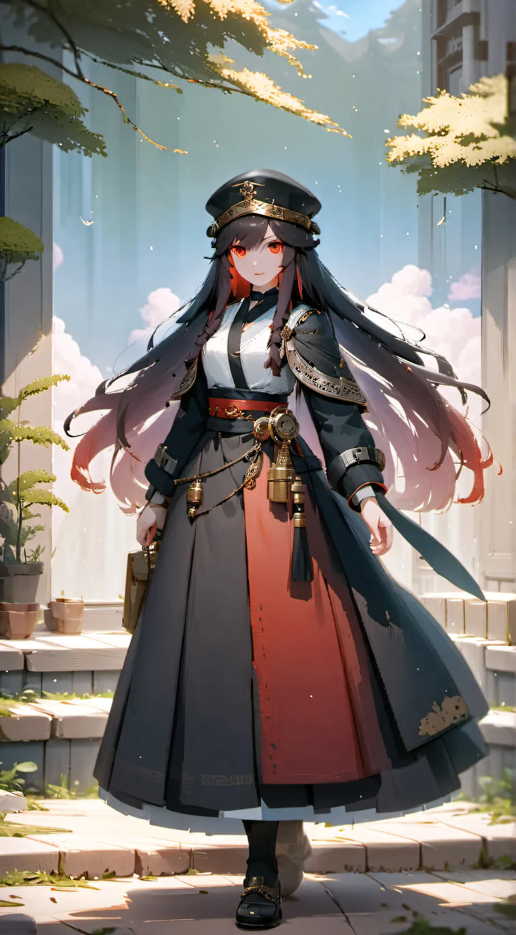 ai character: Outdated Girl background