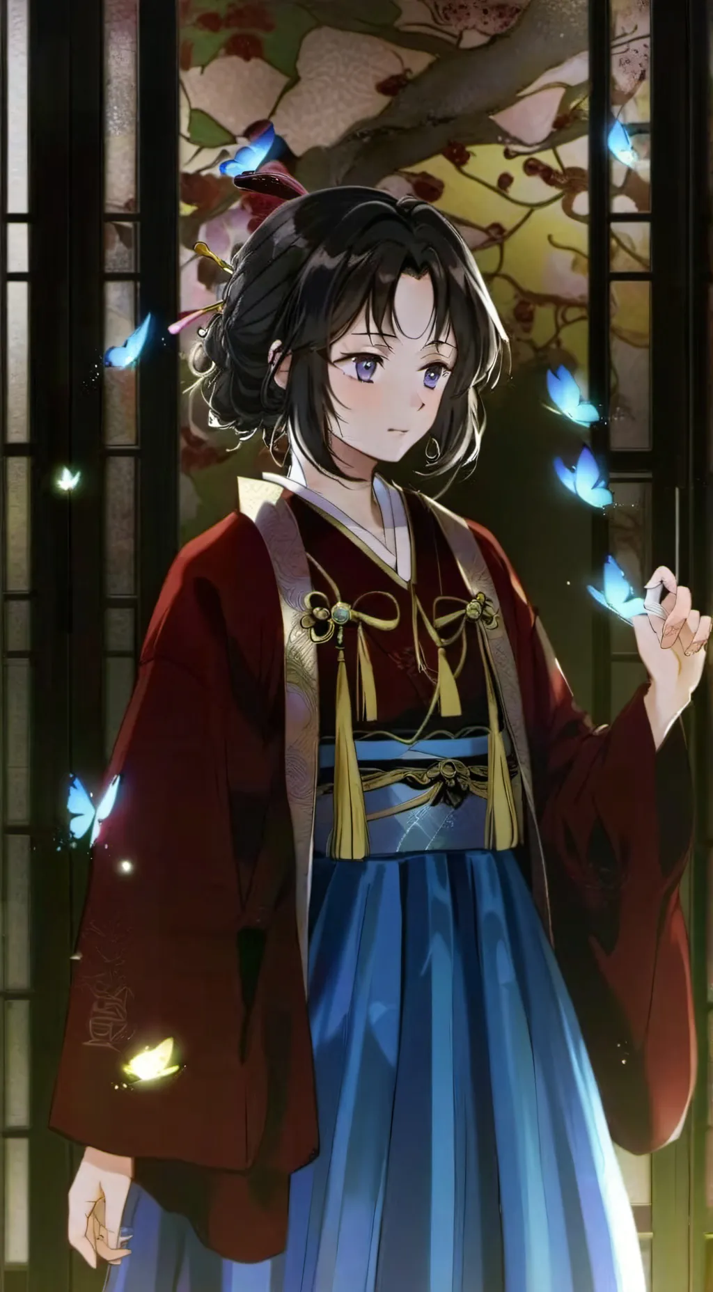 ai character: Gyushino lluvioso background