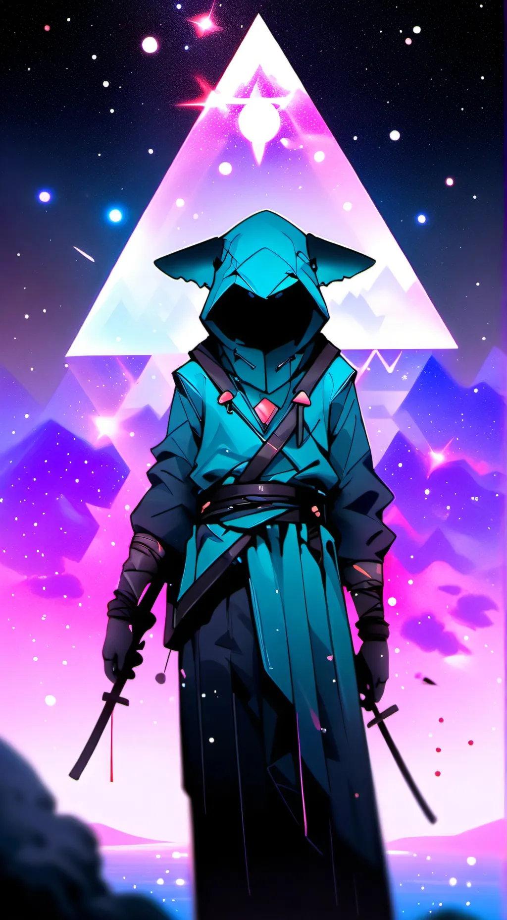 ai character: a sombra background