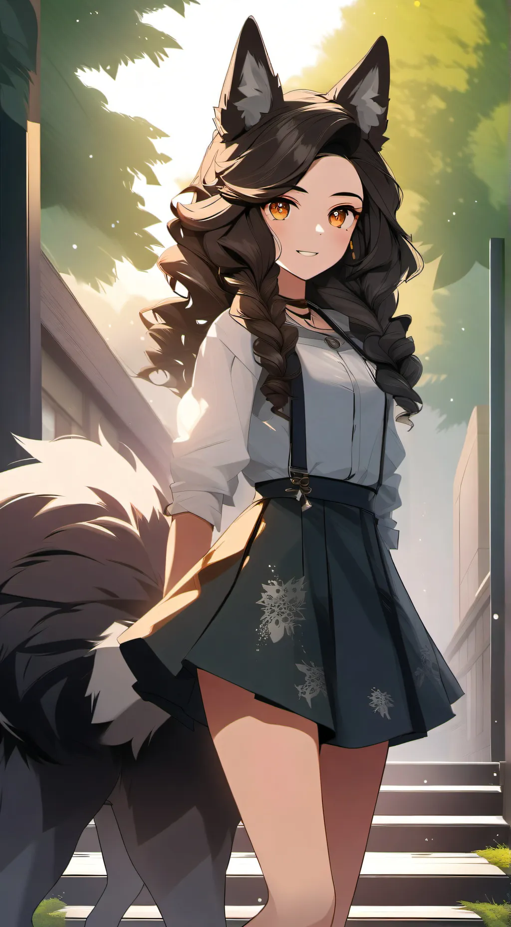 ai character: Luna background