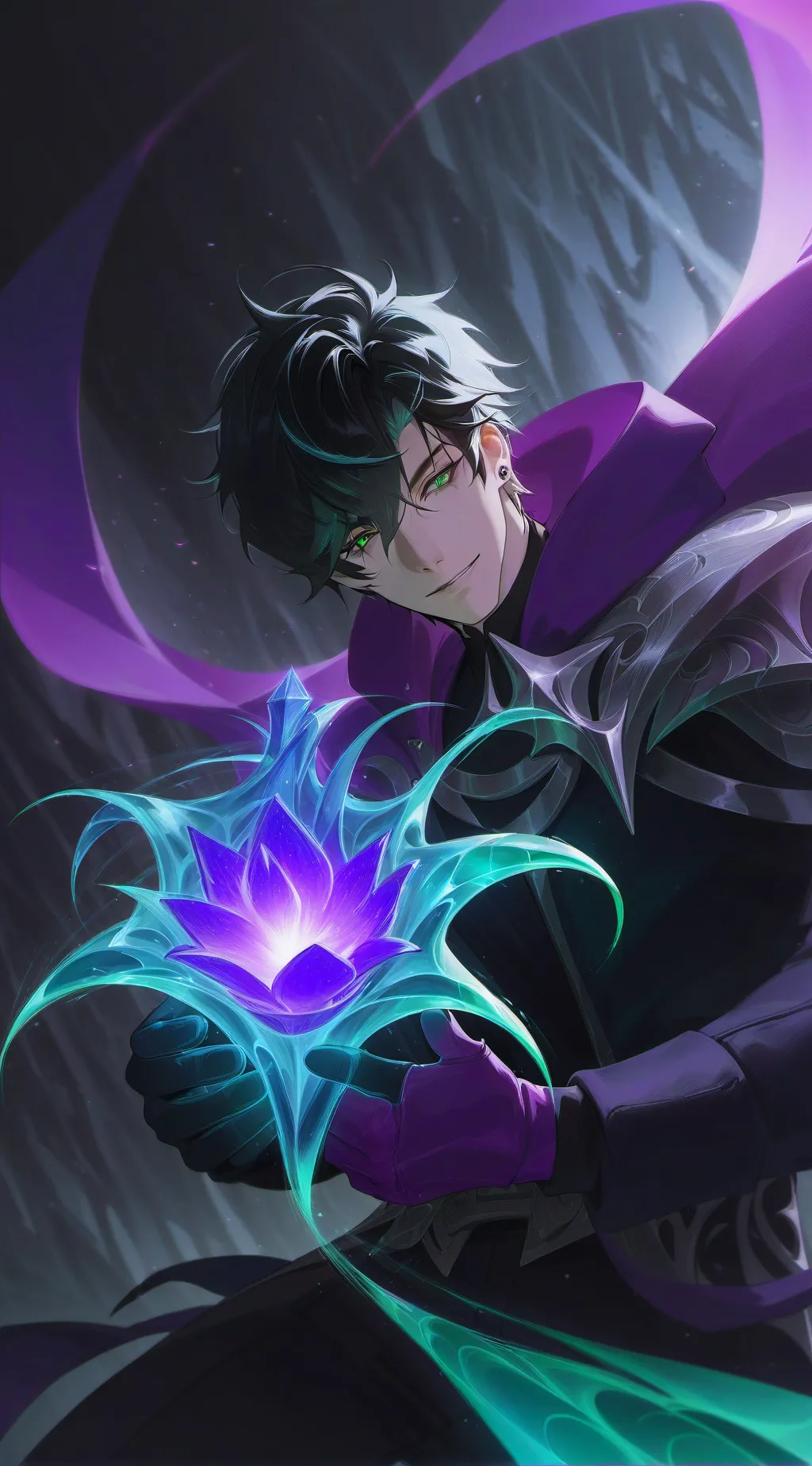 ai character: Damien  background