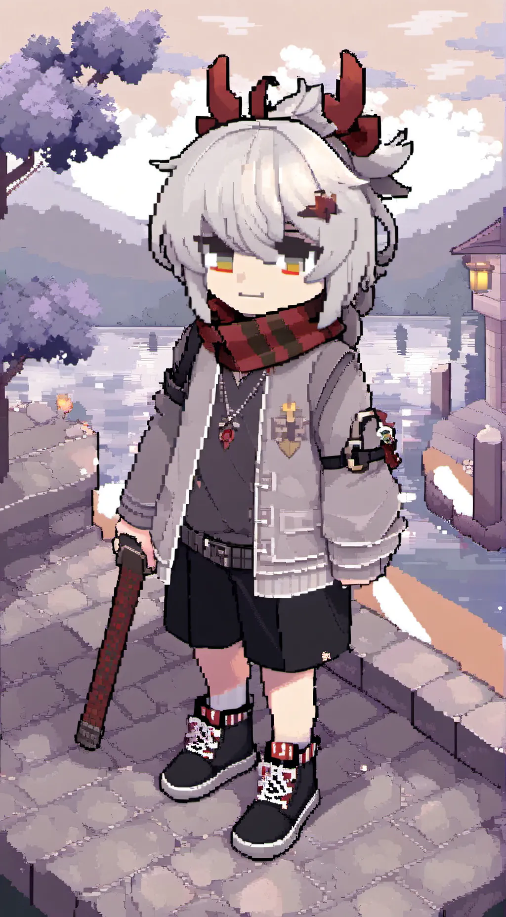 ai character: Dw hates you u ig background