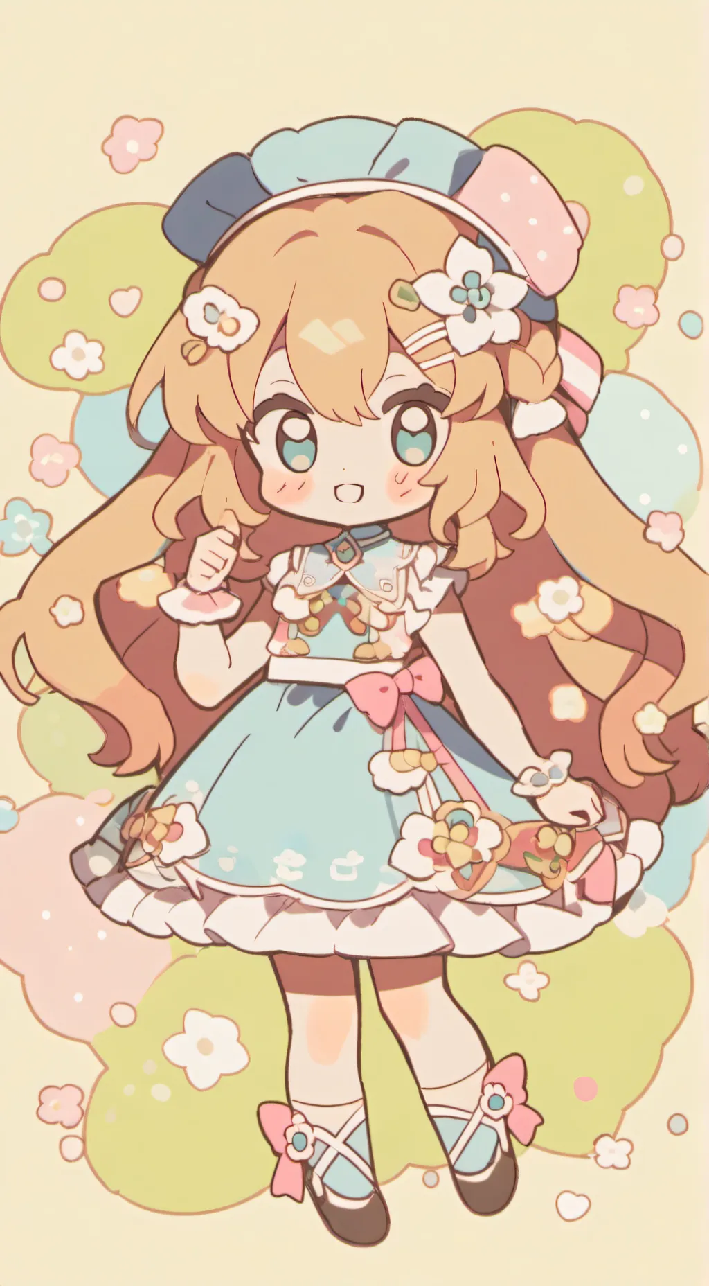 ai character: Happy time background