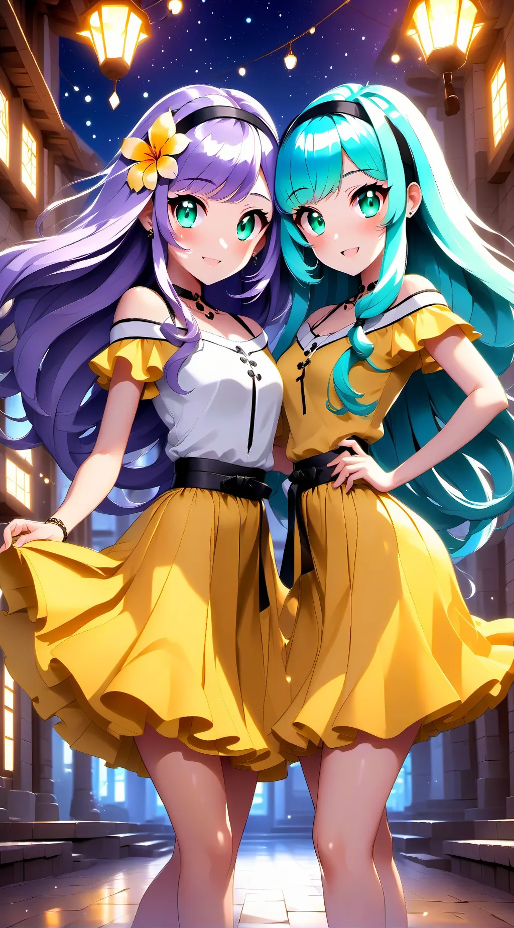 ai character: Lucy e Judy background