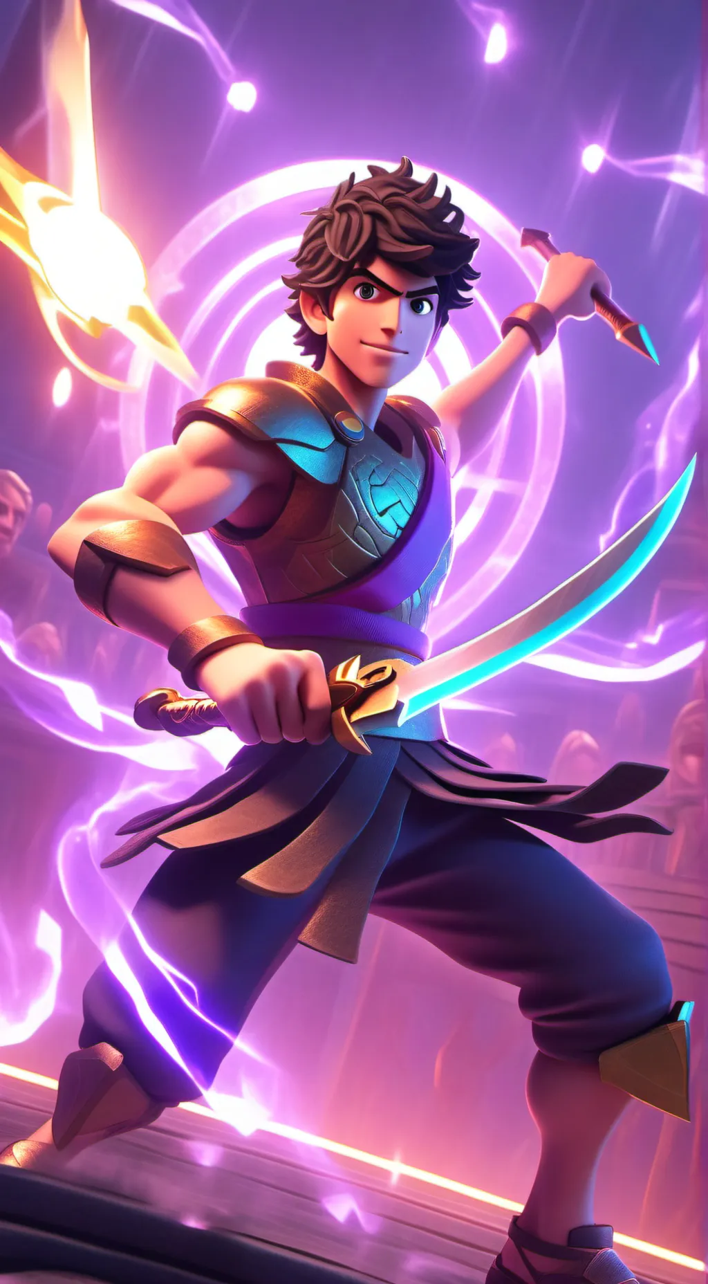 ai character: percy jackson game background