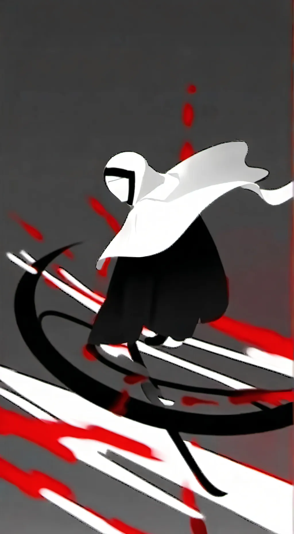 ai character: Gray background