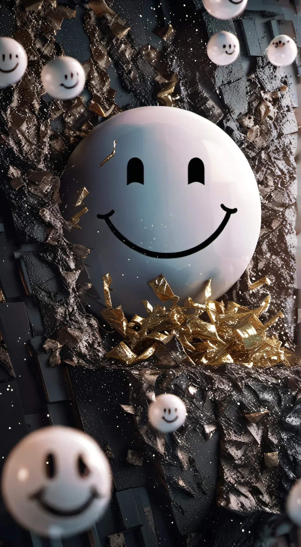 ai character: dw happymask🙂 background