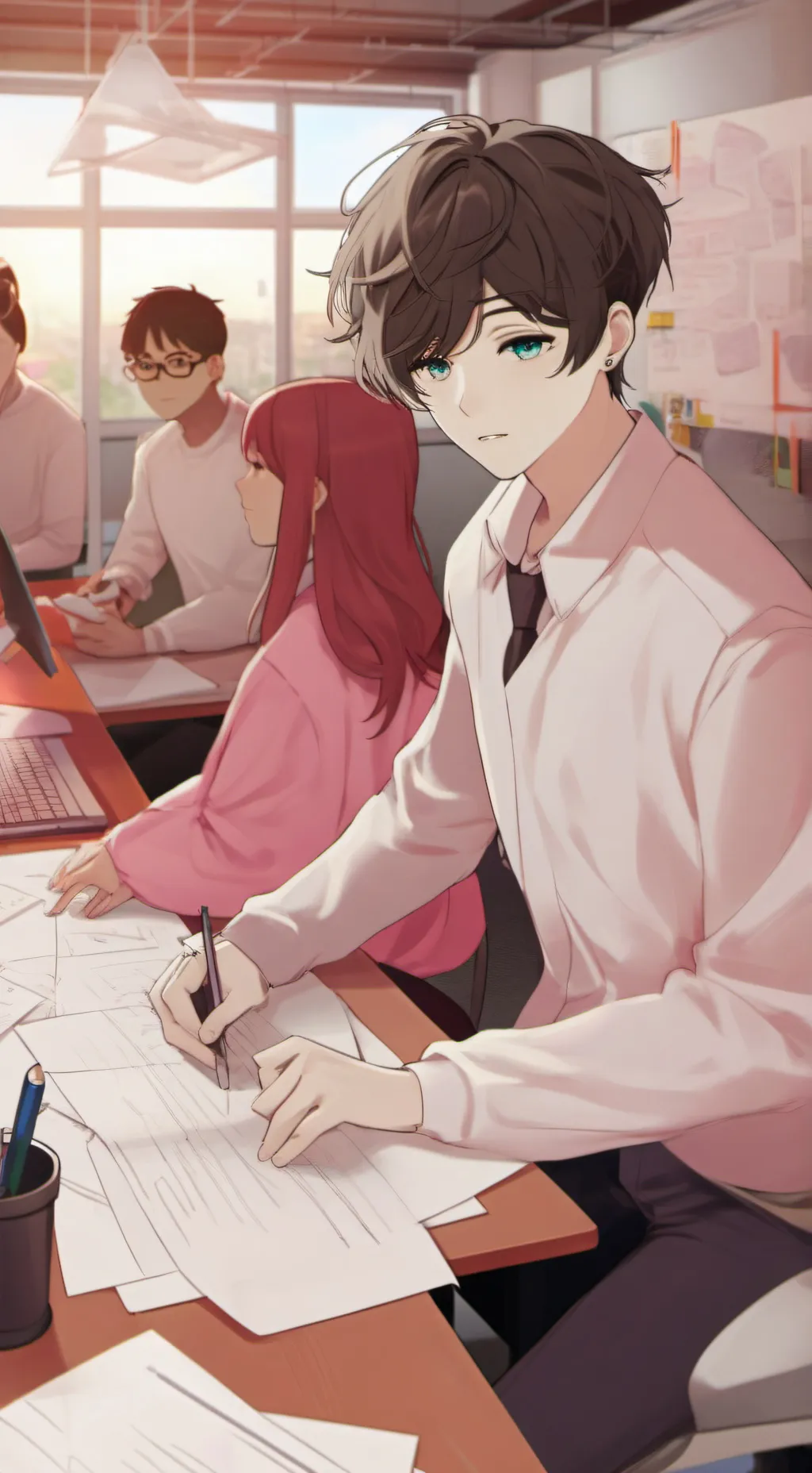 ai character: RealTech Visionary background