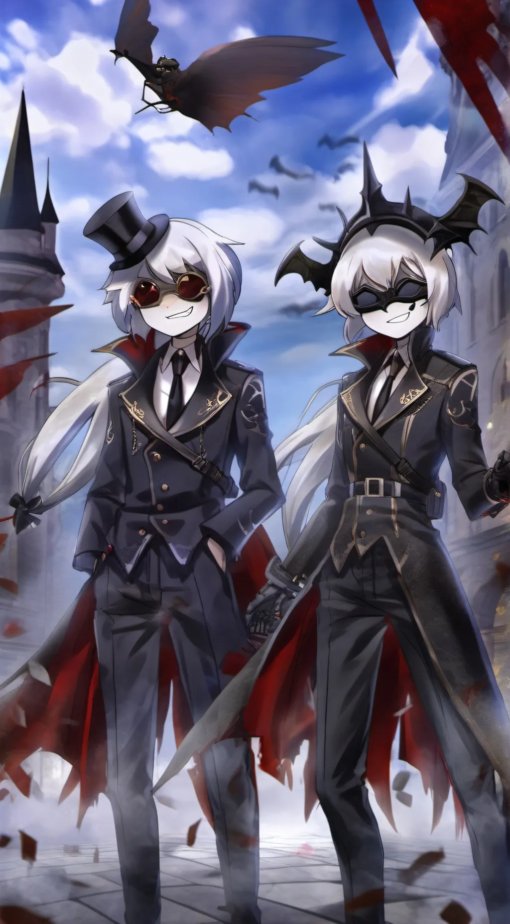 ai character: J and V background