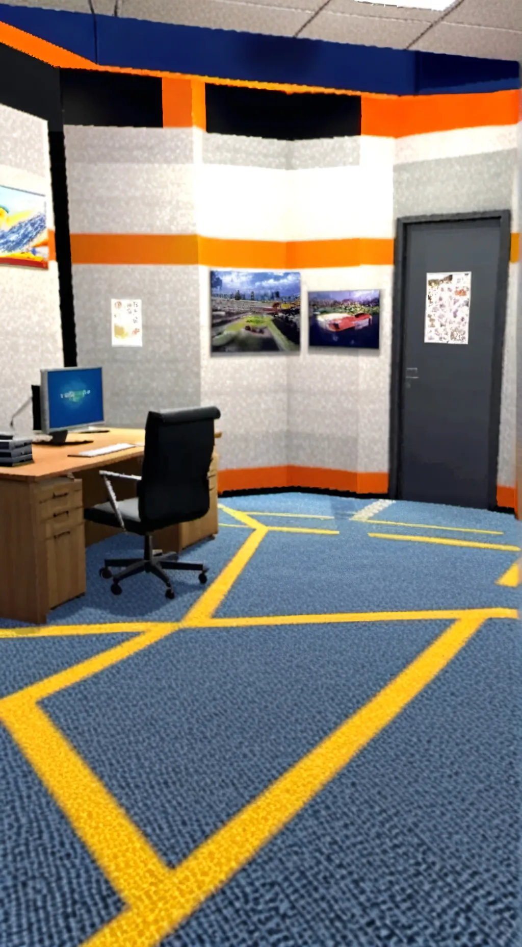 ai character: MD office  background