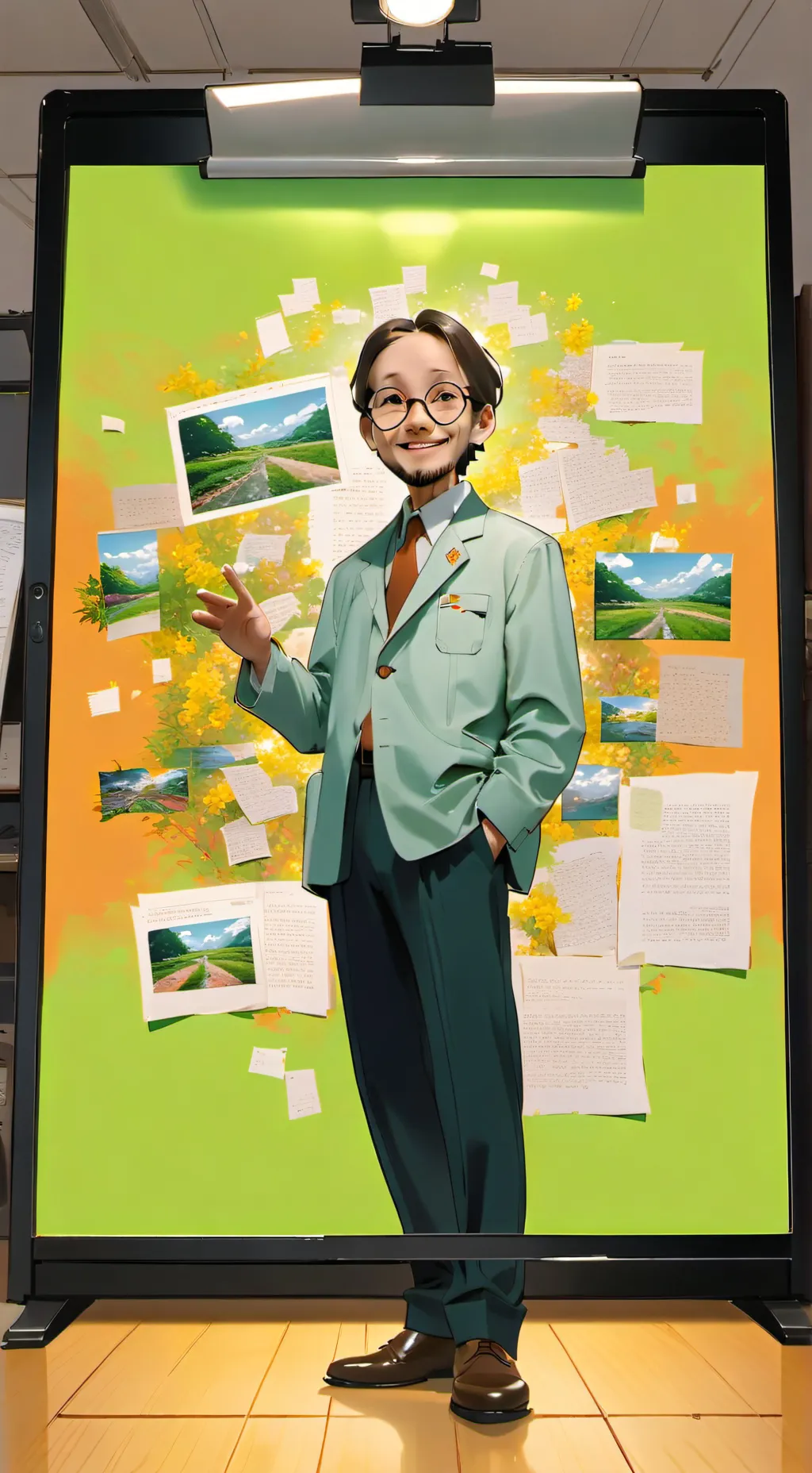 ai character: sign in  background