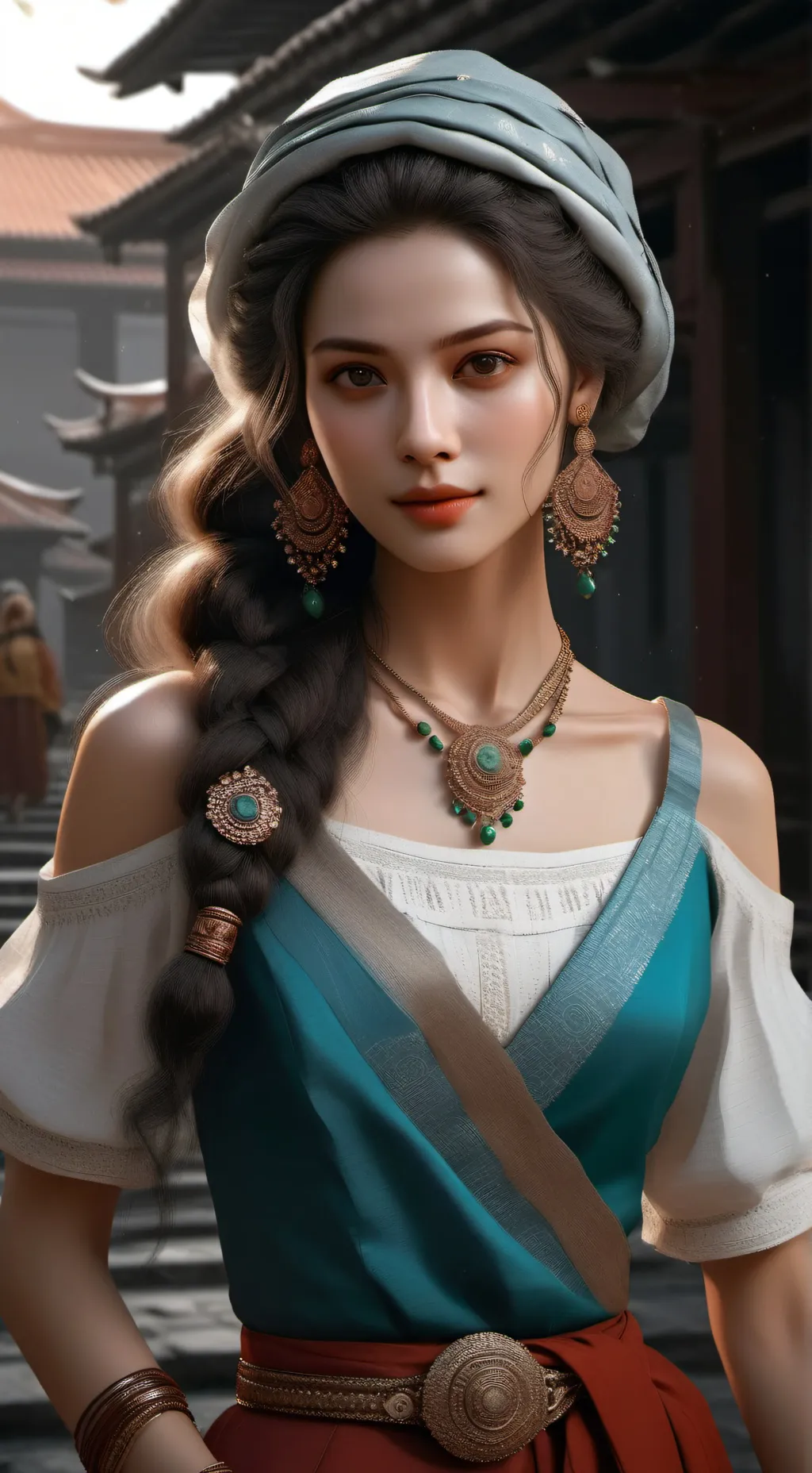 ai character: Камила background