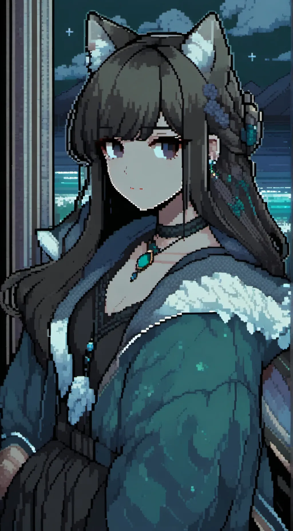 ai character: luna background