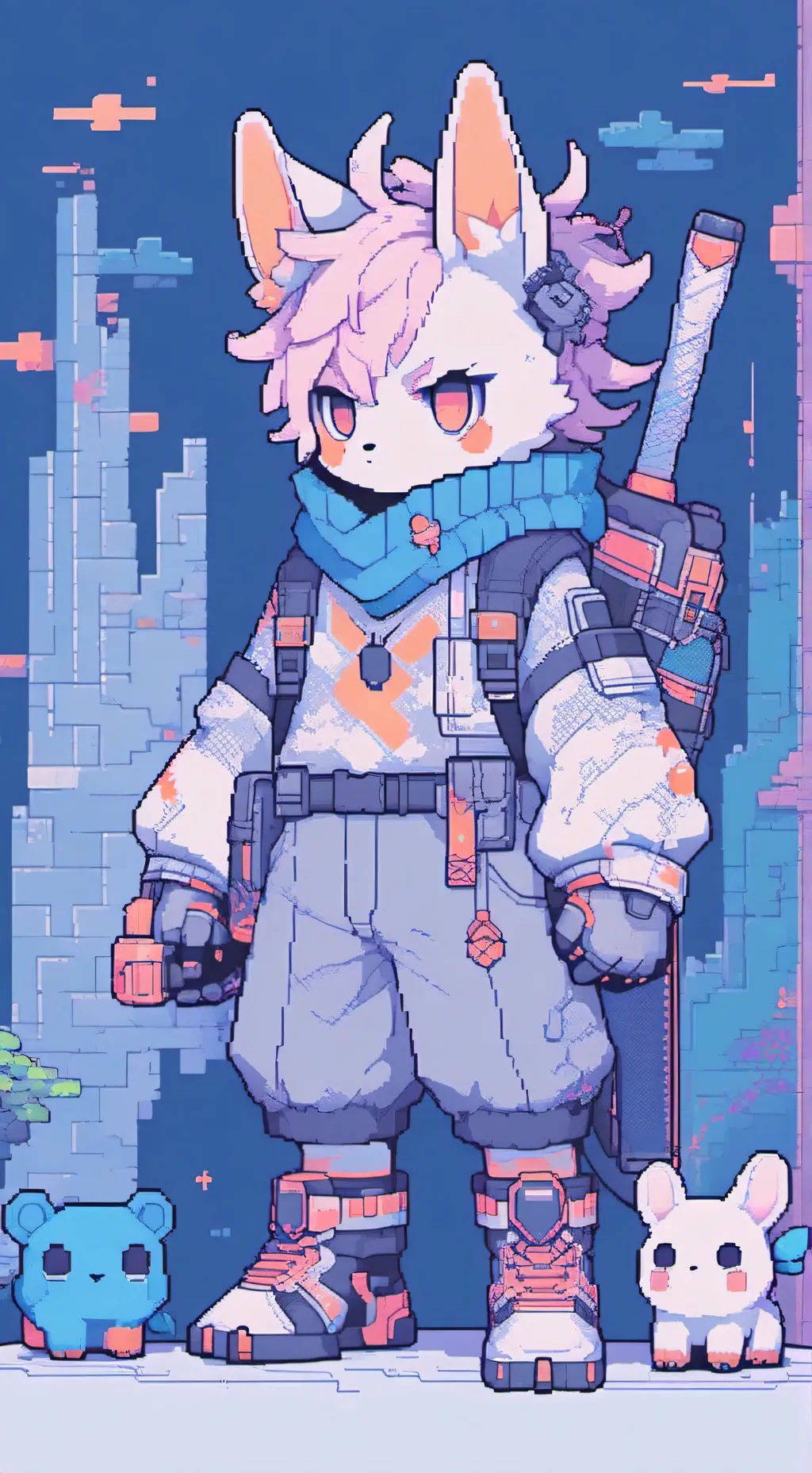 ai character: helpy.  background