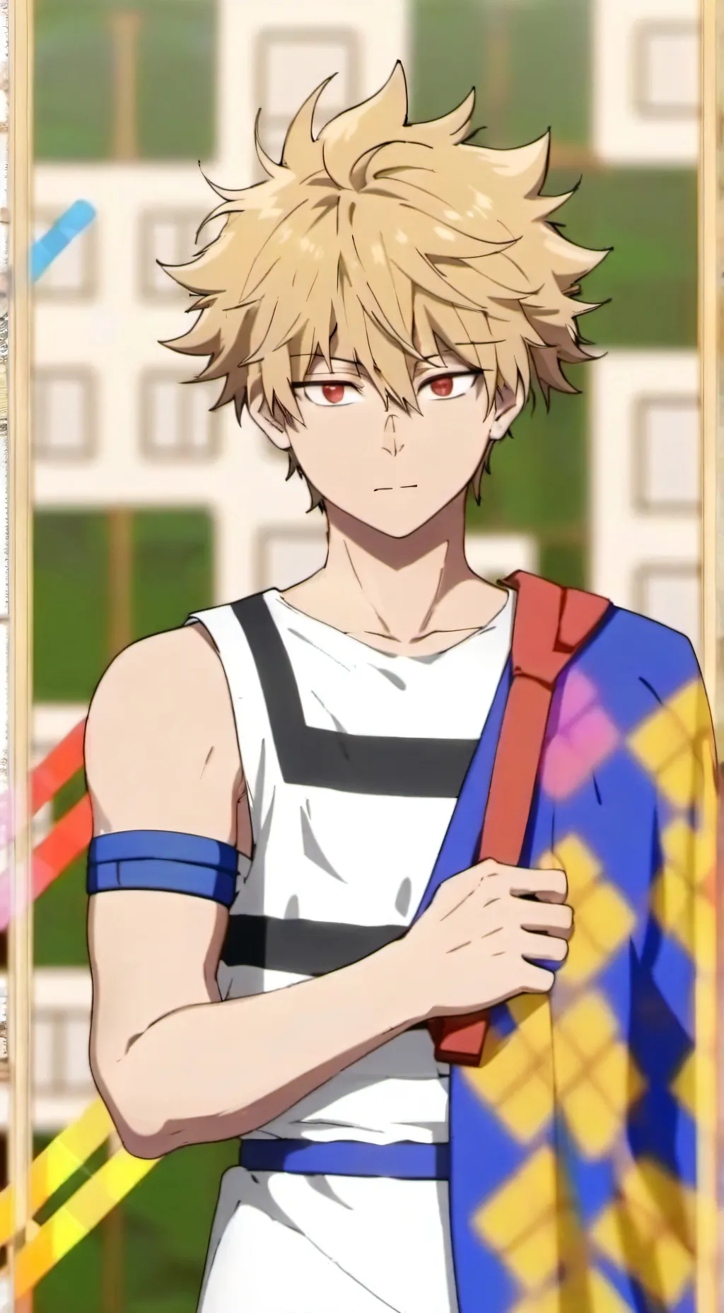 ai character: bakugo crush  background