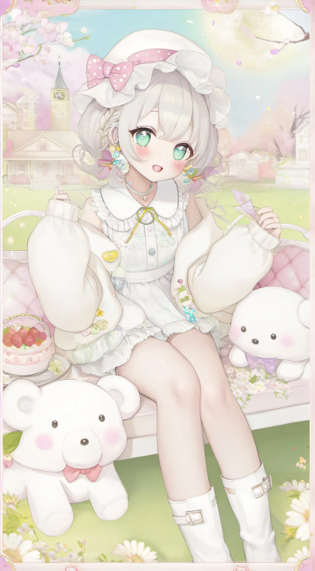 ai character: orso polare background