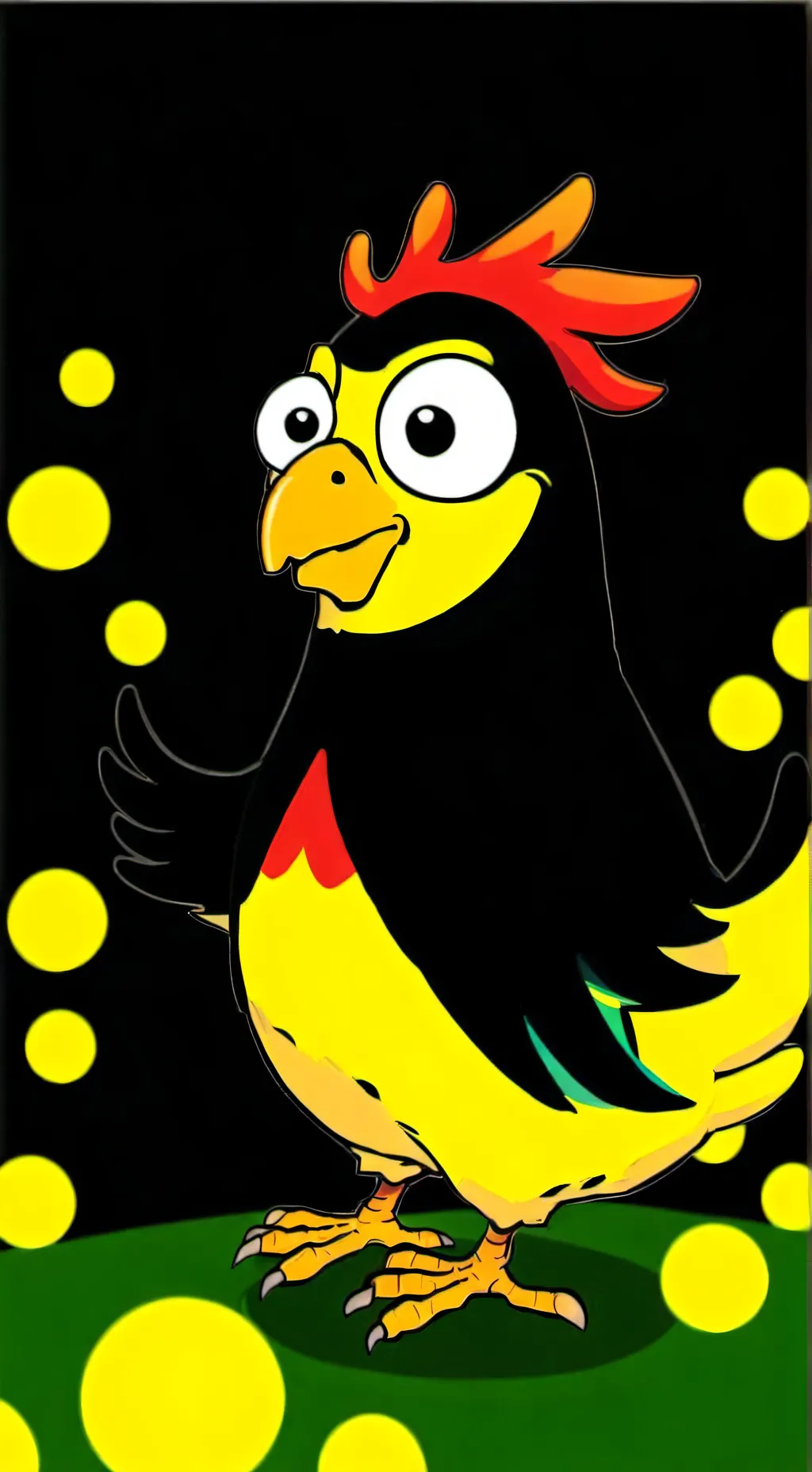 ai character: Kicken Chicken background