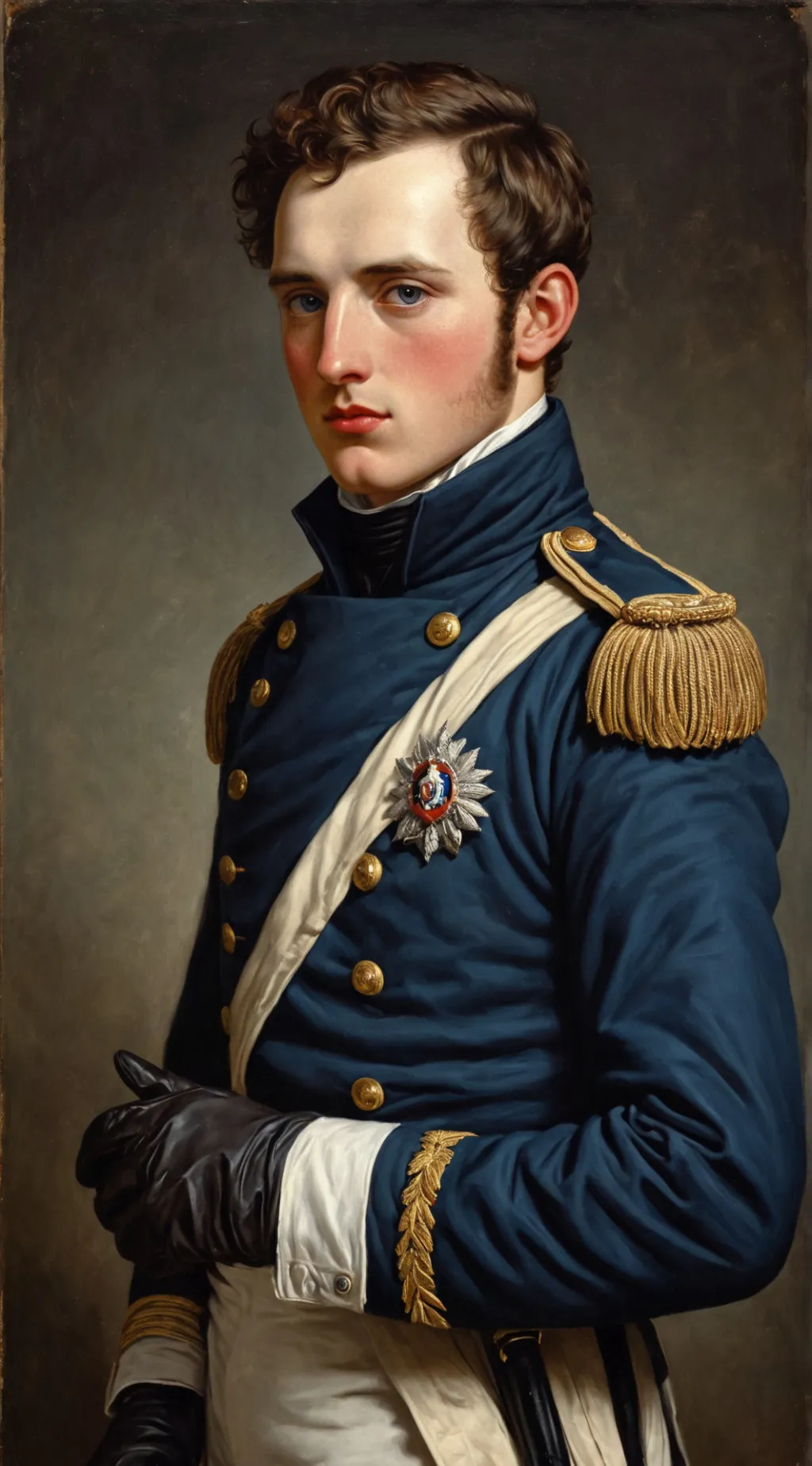 ai character: Prussian soldier background