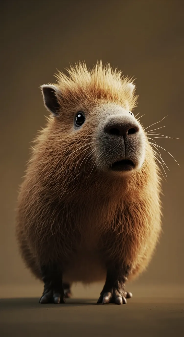 ai character: CAPYBARA background