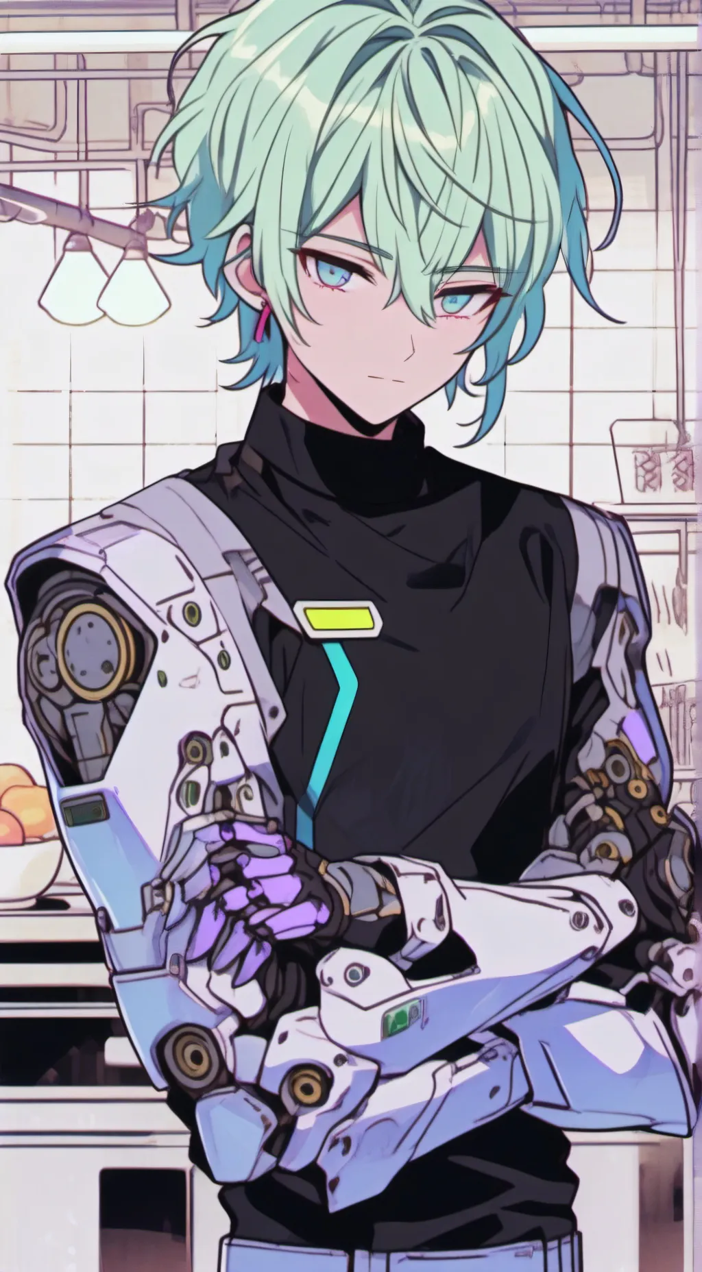 ai character: robot background