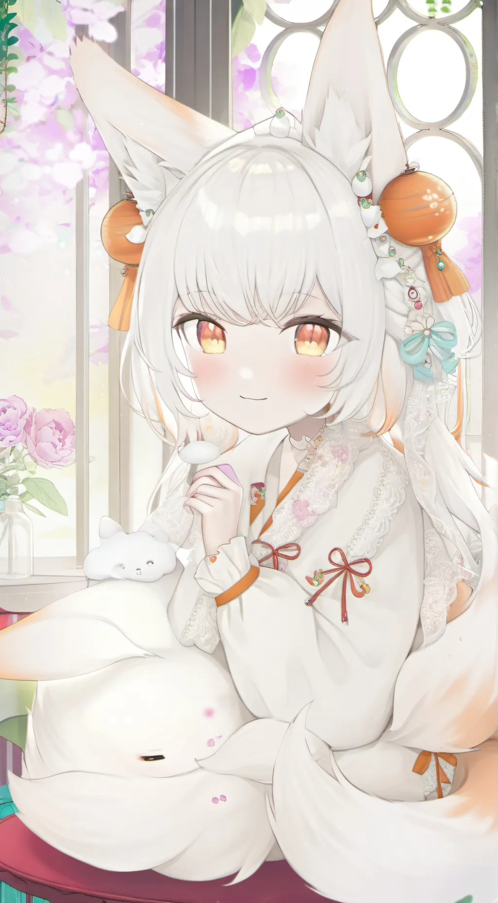 ai character: Kitsune Furry Fox  background