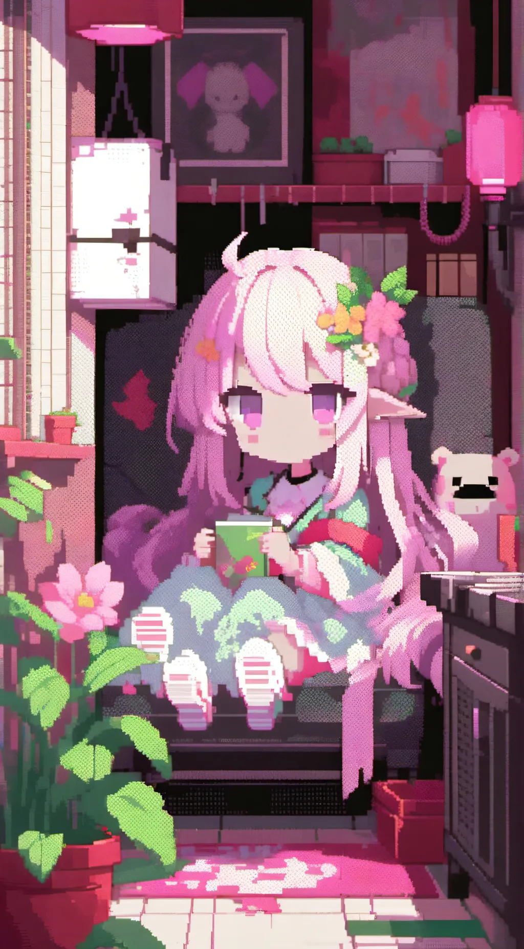 ai character: earth wubbox  background