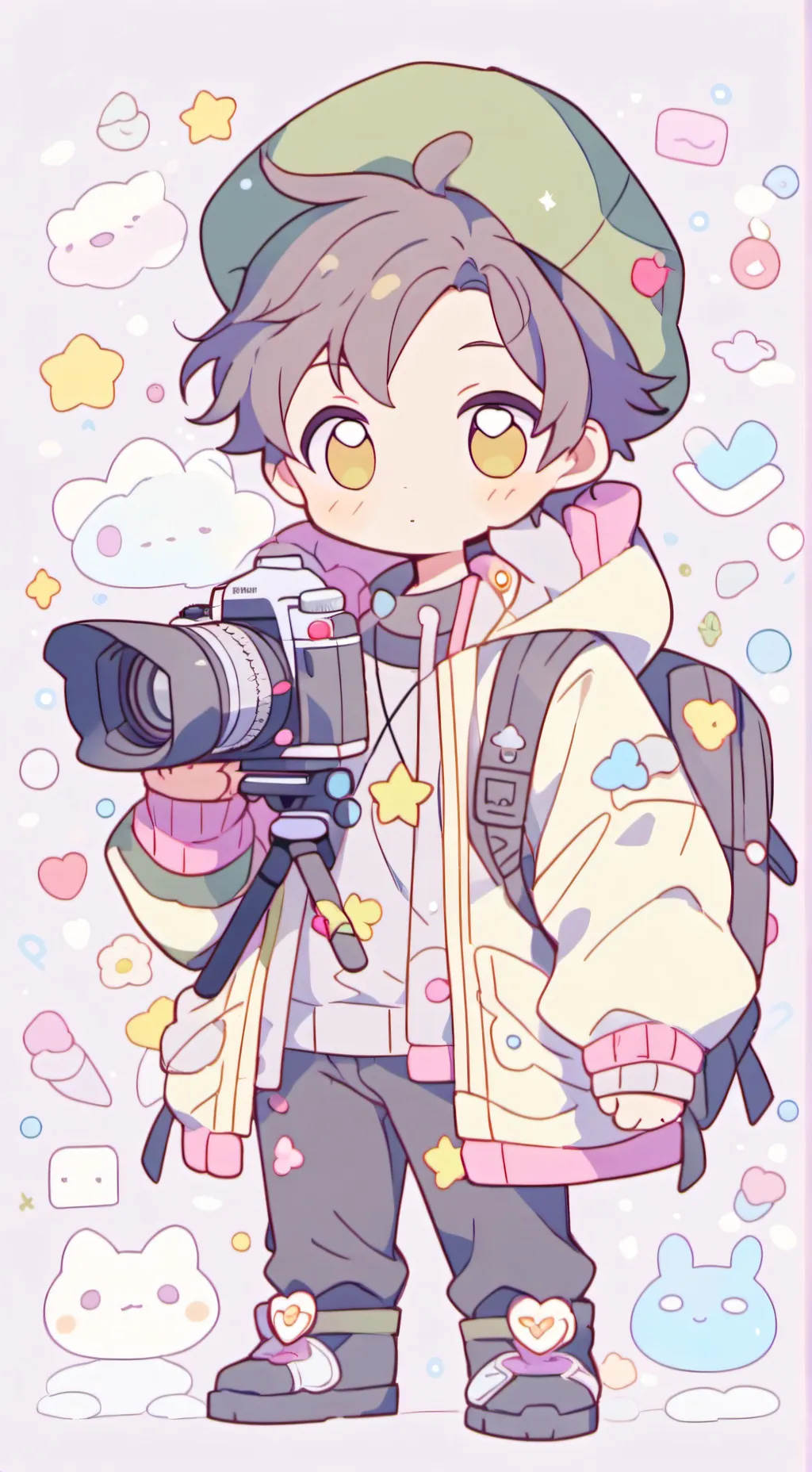 ai character: skibidi  background