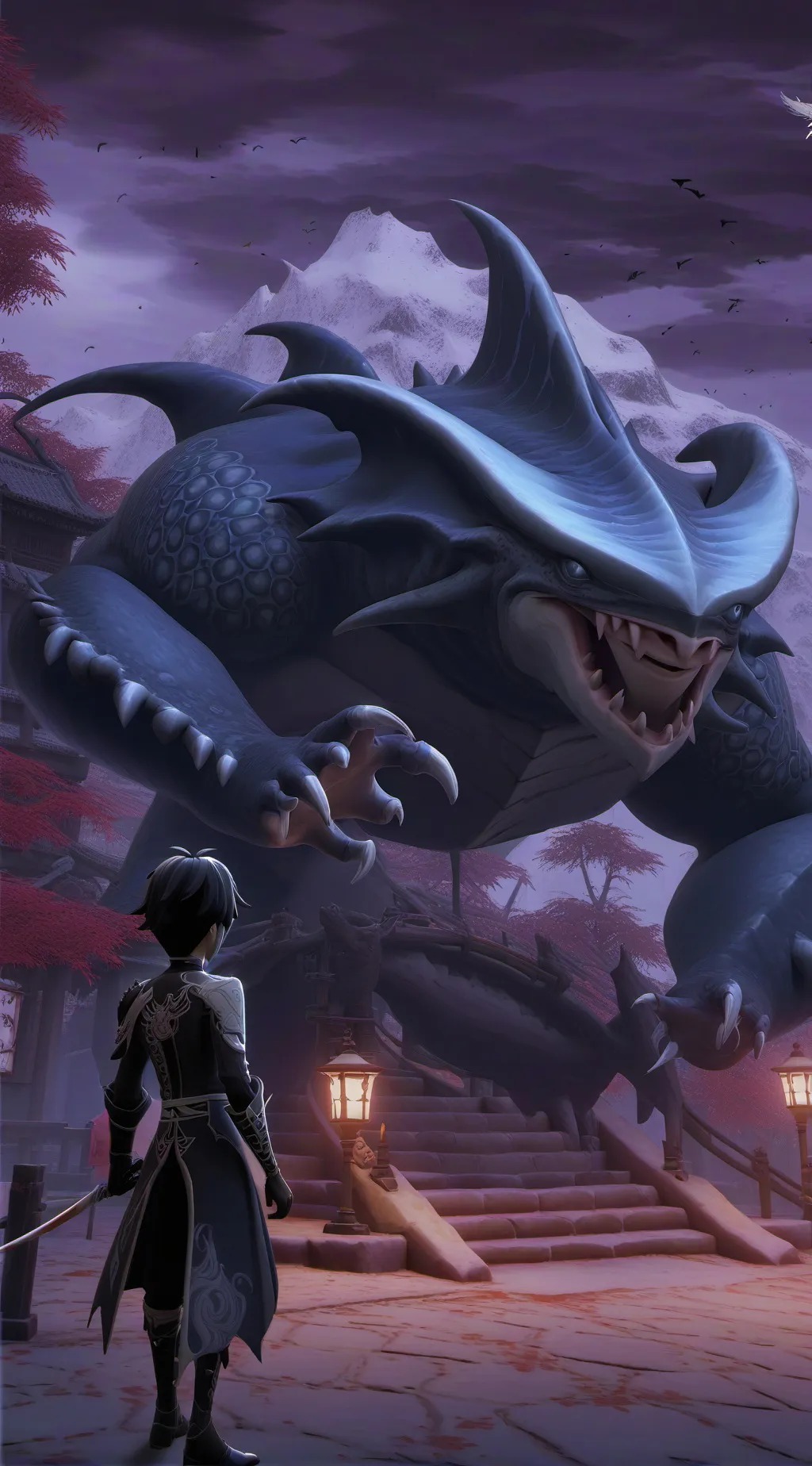 ai character: Manta  background