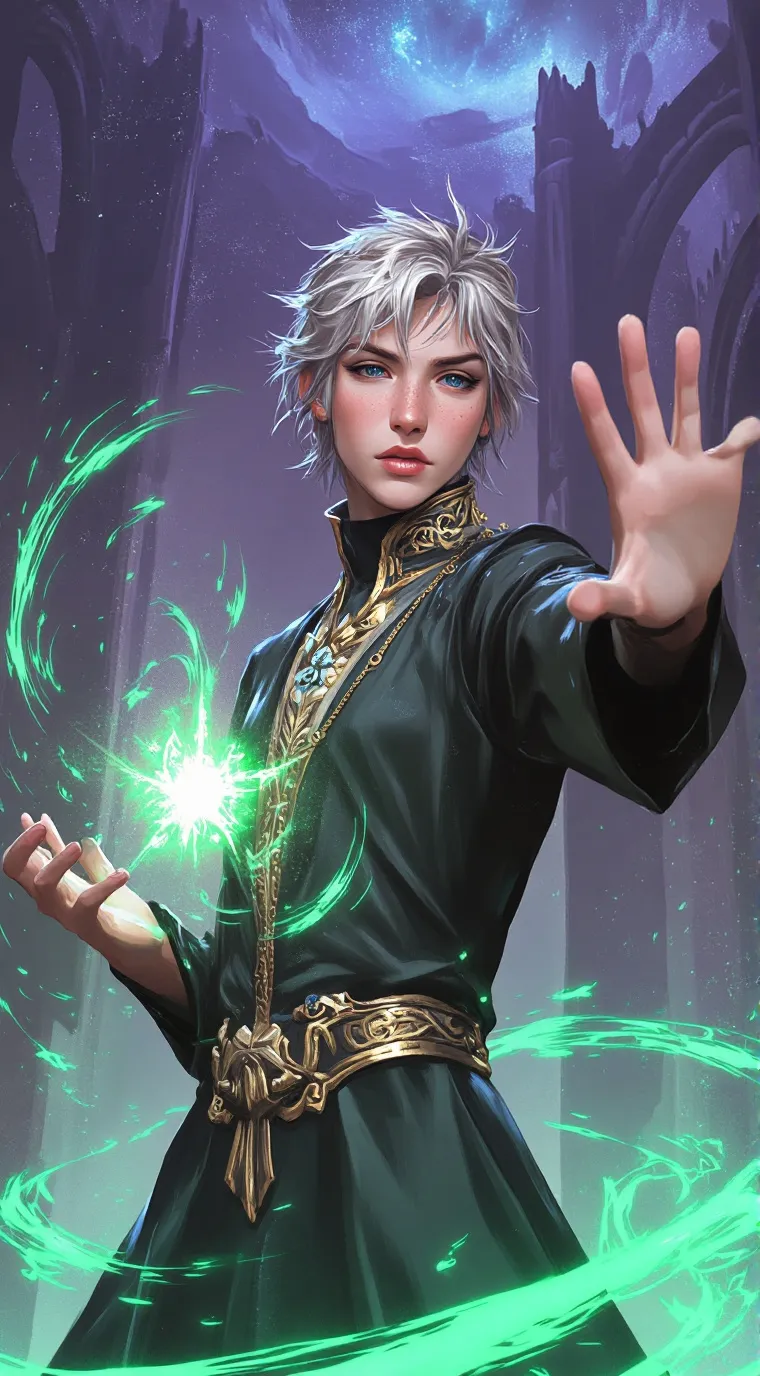 ai character: a World of Magic background