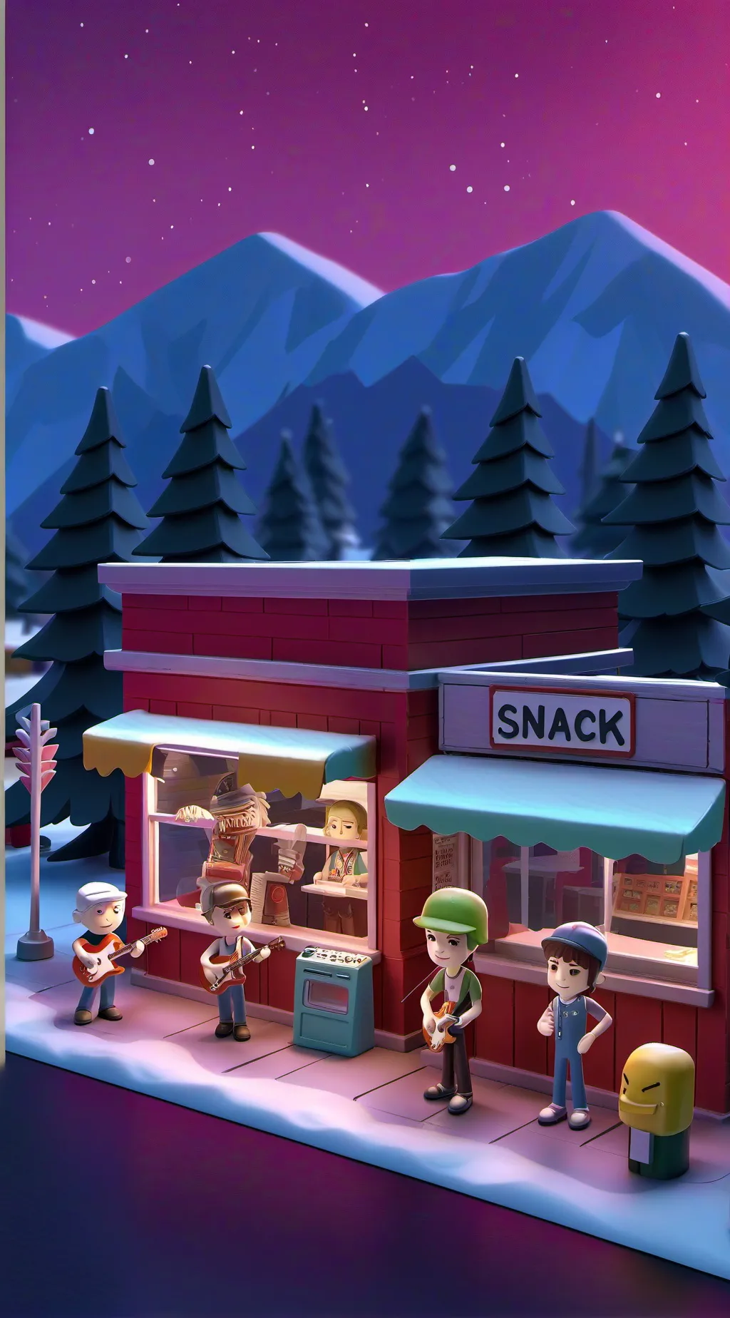 ai character: Style  background