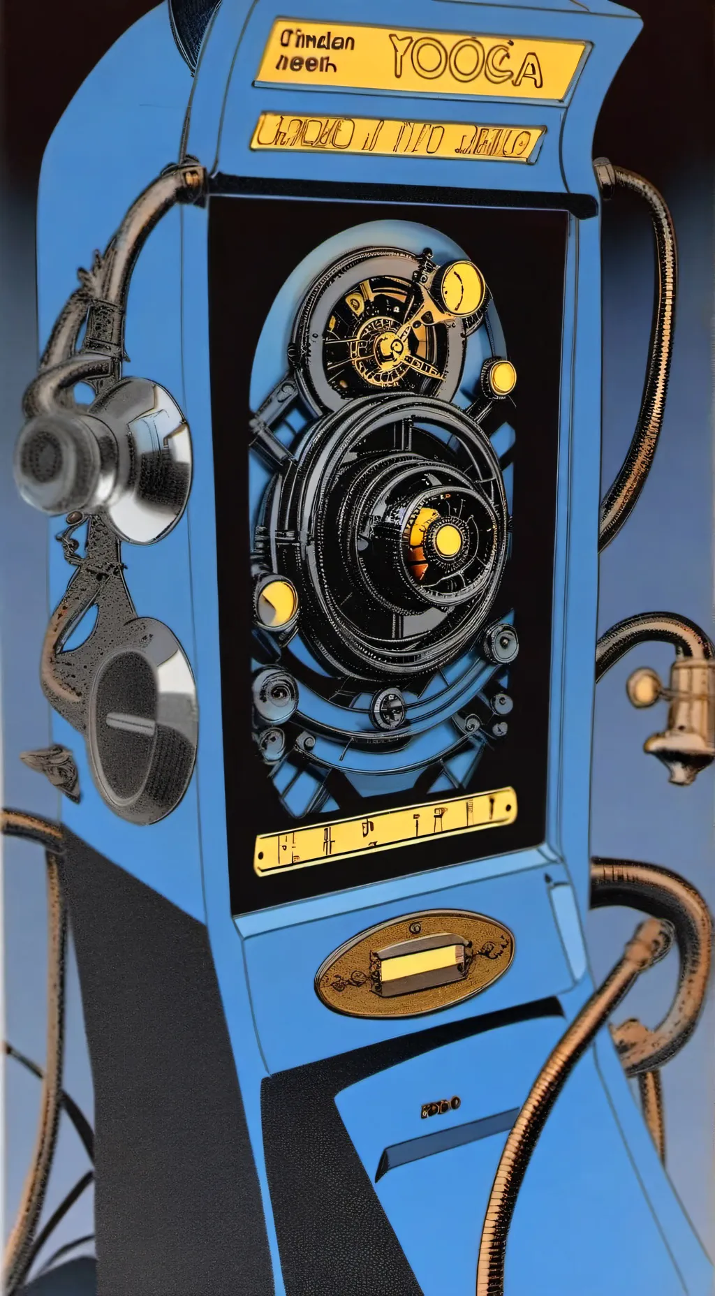 ai character: machine background