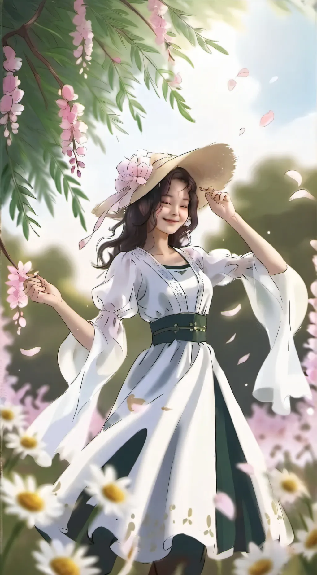 ai character: KNY X MHA background