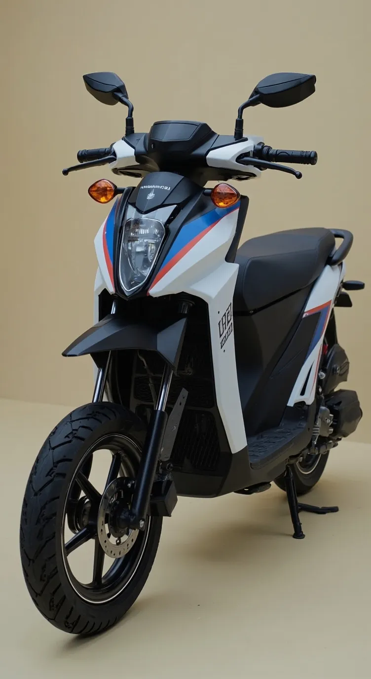 ai character: Rusi Mio CRG 125Fi background