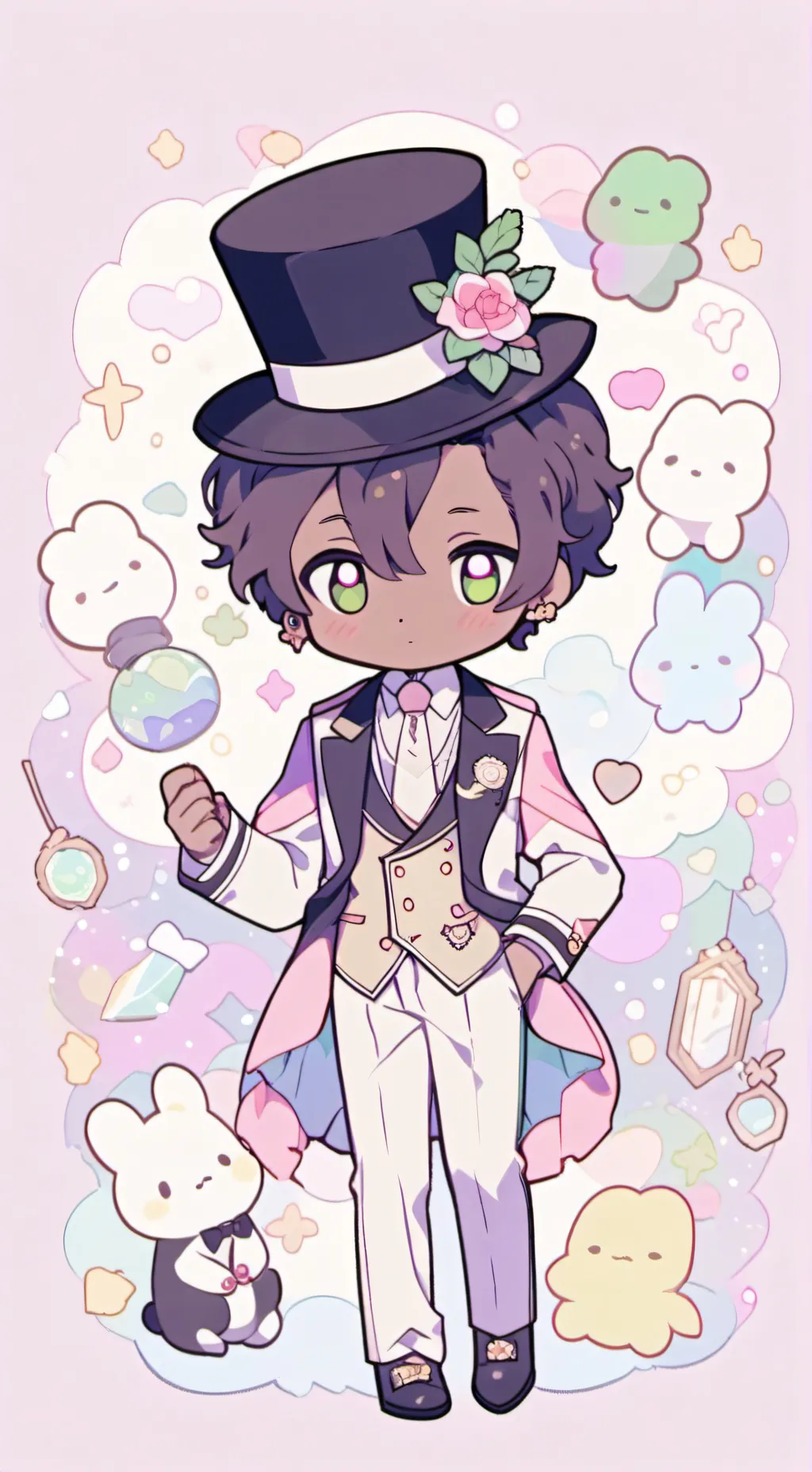 ai character: Black Sprunki background