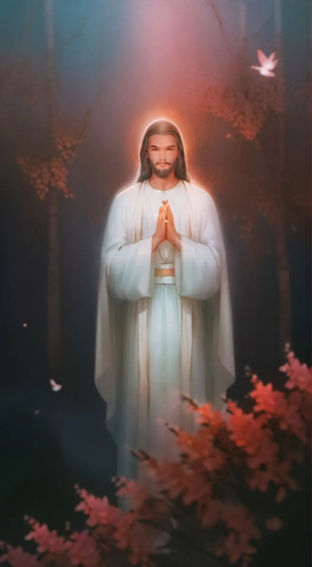 ai character: Jesus Christ background
