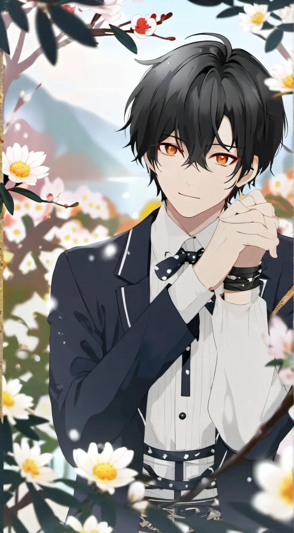 ai character: hello background